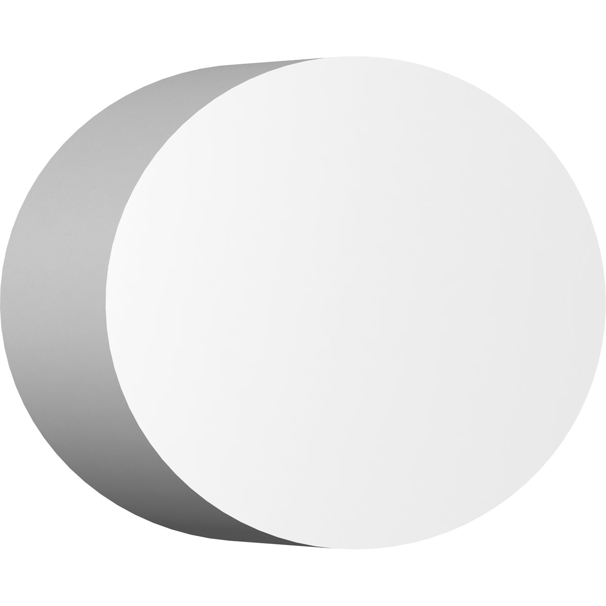 Ekena Millwork ROSP050X033X100DAL00 Standard Dalton with Square Edge 5-in x 3.25-in Round Unfinished PVC Rosette