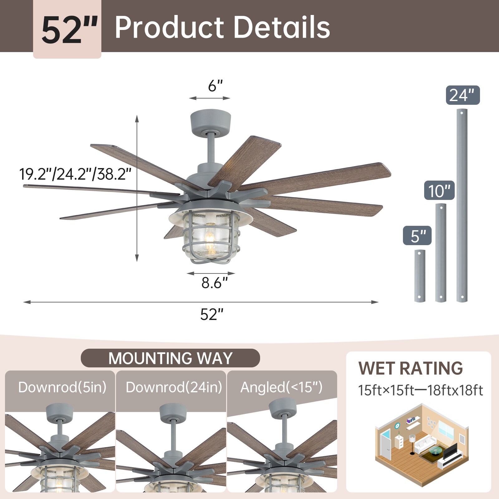 Huluwat JJ-359532 Ceiling-Fans - View #10