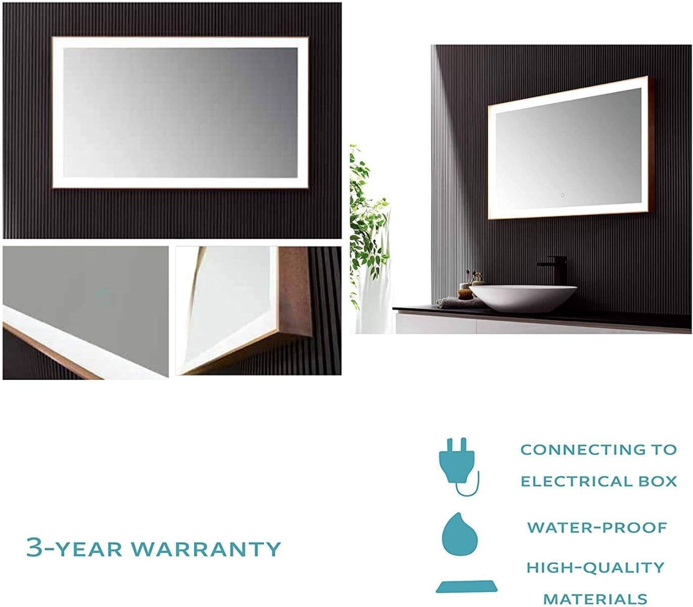 Dreamwerks LCAN004 Framed-Bath-Mirrors - View #5