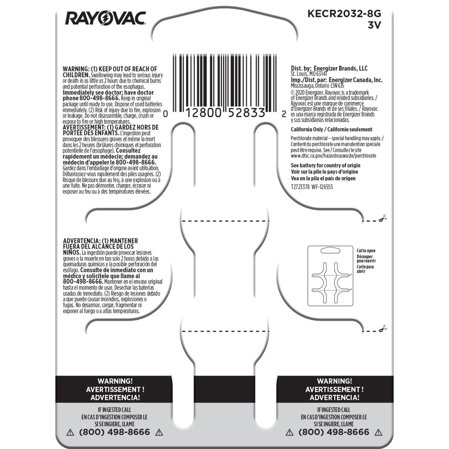 Rayovac KECR2032-8 Coin-Button-Batteries - View #2