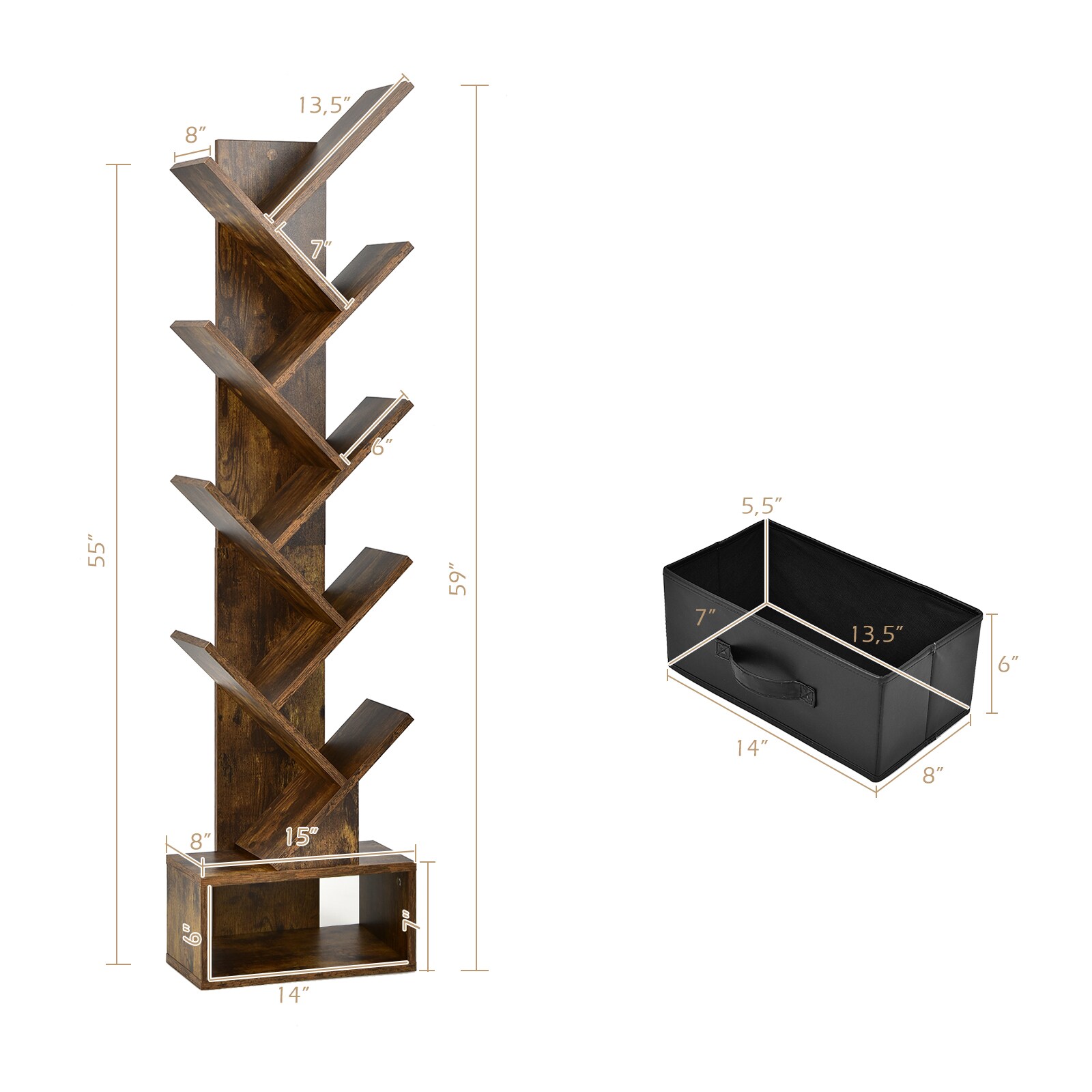 Slickblue D-CO-FC27301BC bookcases - View #3