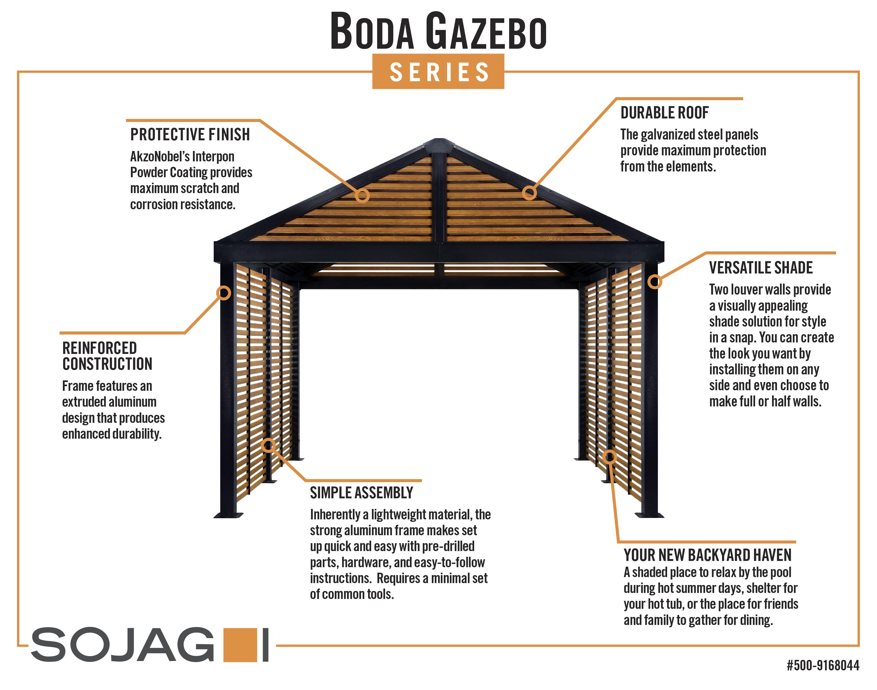 Sojag 500-9168044 Wood-Resin-Gazebos - View #11