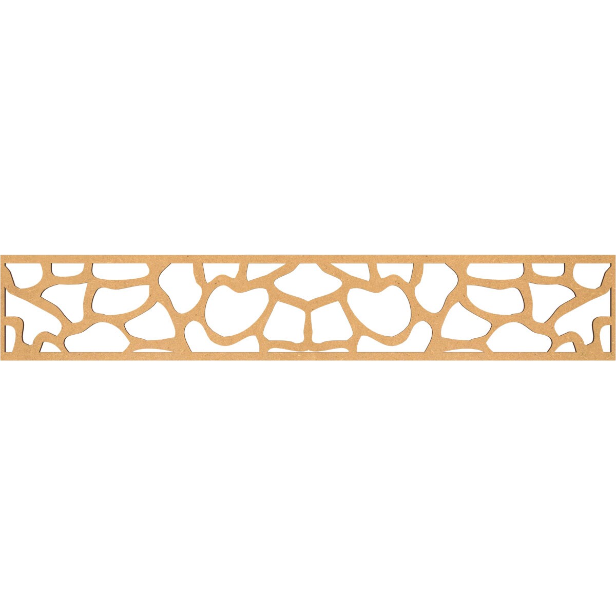 Ekena Millwork MLDA08X46ROCMF Rochester Fretwork Flat Trim 8-in x 3.89-ft Brown Unfinished 2157736 Pierced Wall Panel Moulding