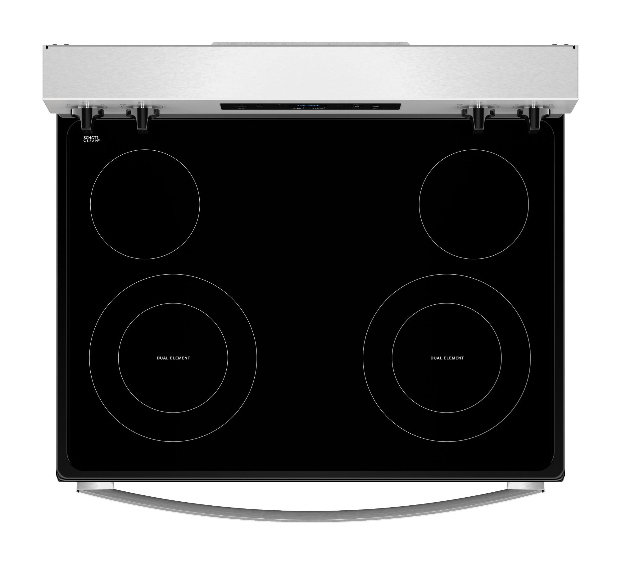 Whirlpool 30-in Glass Top 4 Burners 5.3-cu Ft Self-cleaning 