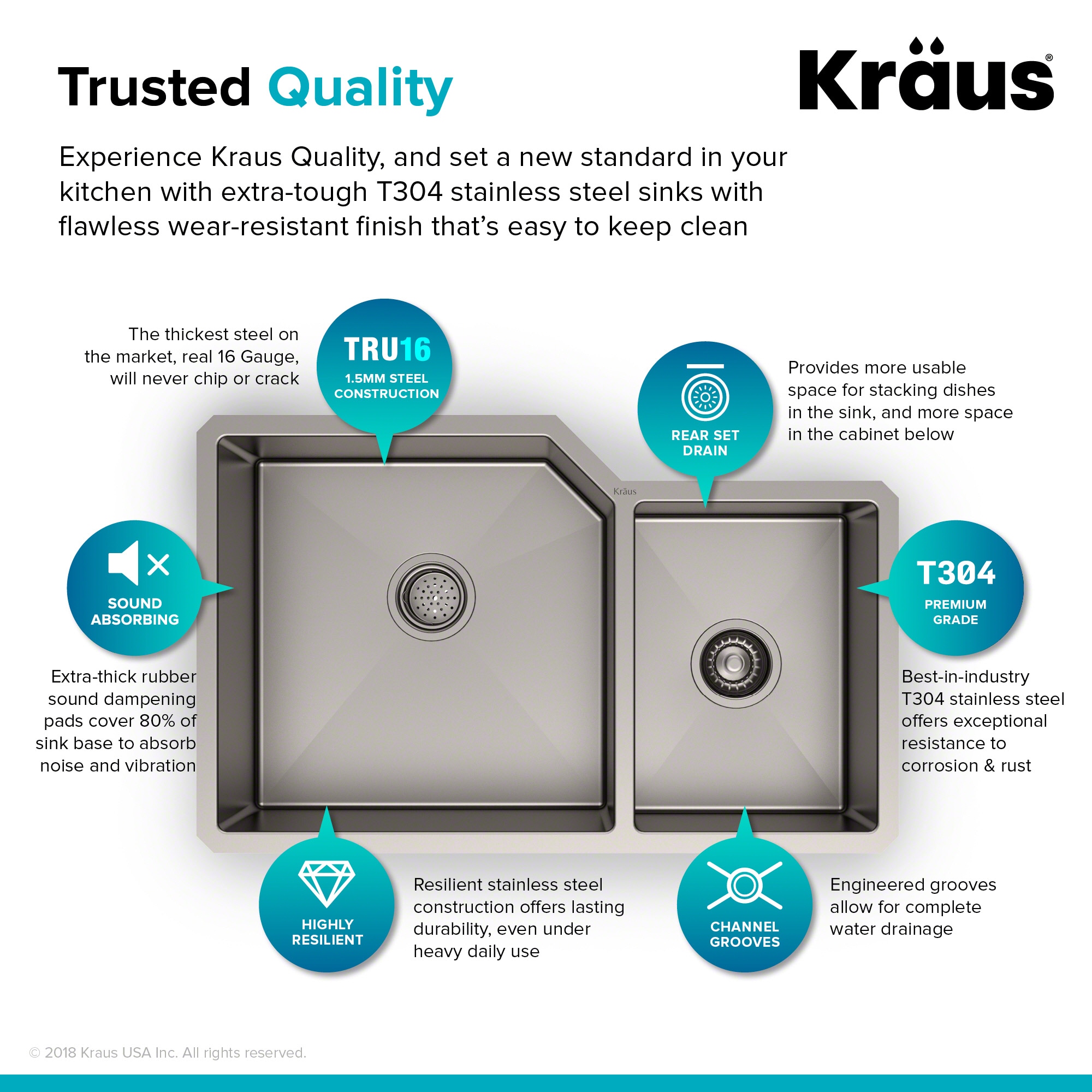  KHU123-32 Kitchen-Sinks - View #5