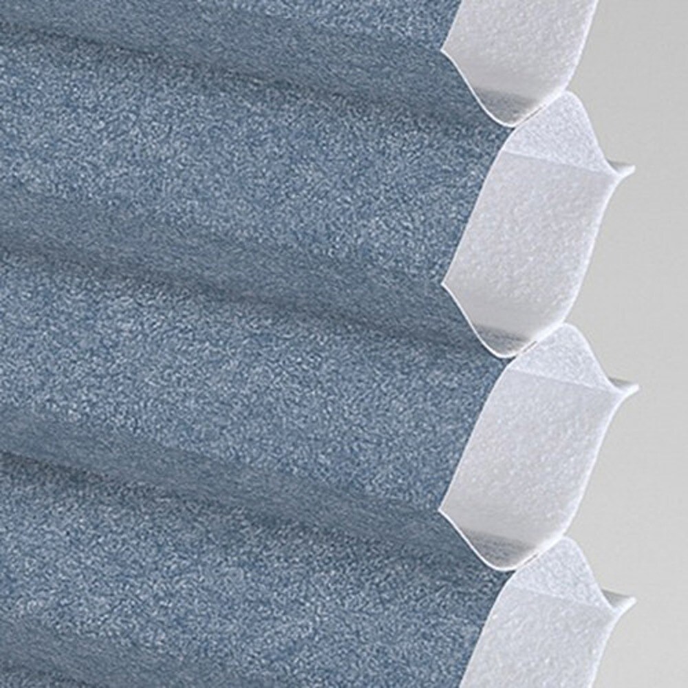 allen + roth 504595 Misty Blue Yonder Light filtering Polyester Single Cellular shade swatch