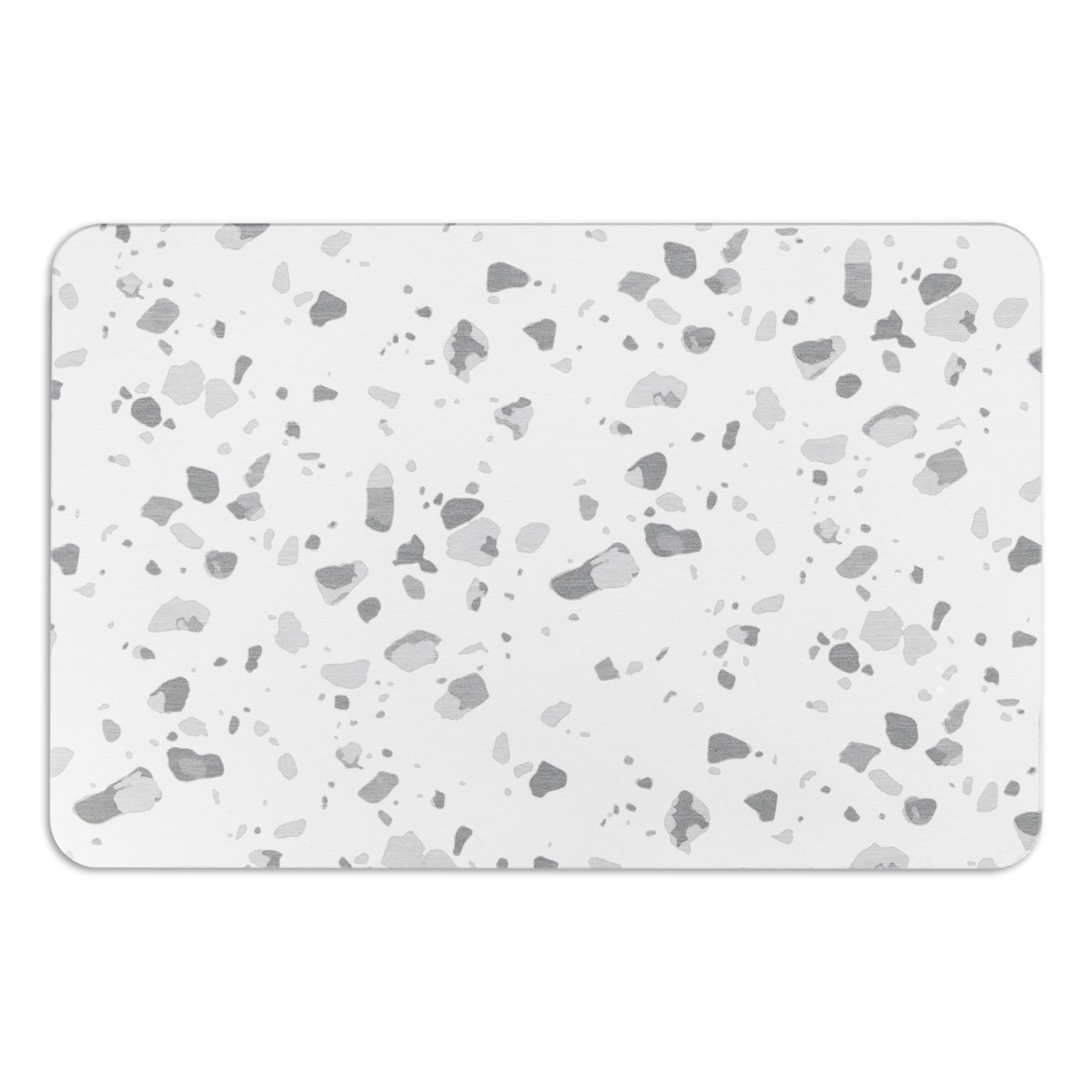 Artsy Mats BATHW-GREYTERRAZZO 15.35-Inches x 23.62-Inches Grey Plant fiber Bath mat