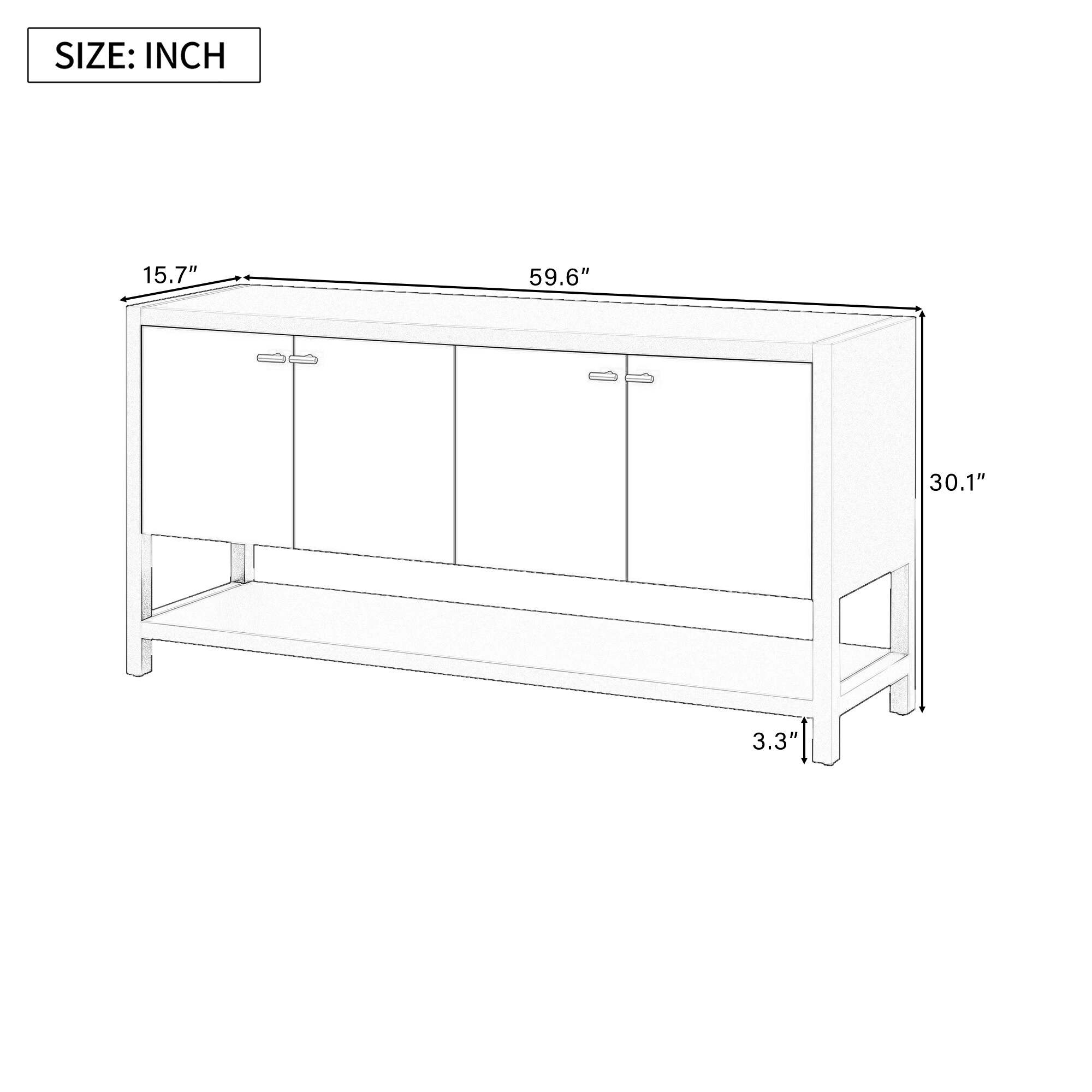 ModernLuxe N711P205932B Console-Sofa-Tables - View #2