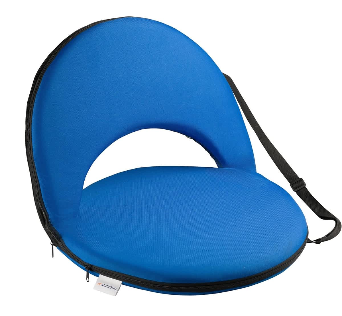 Alpcour  Portable Reclining Stadium Seat with Back Pocket Royal Blue