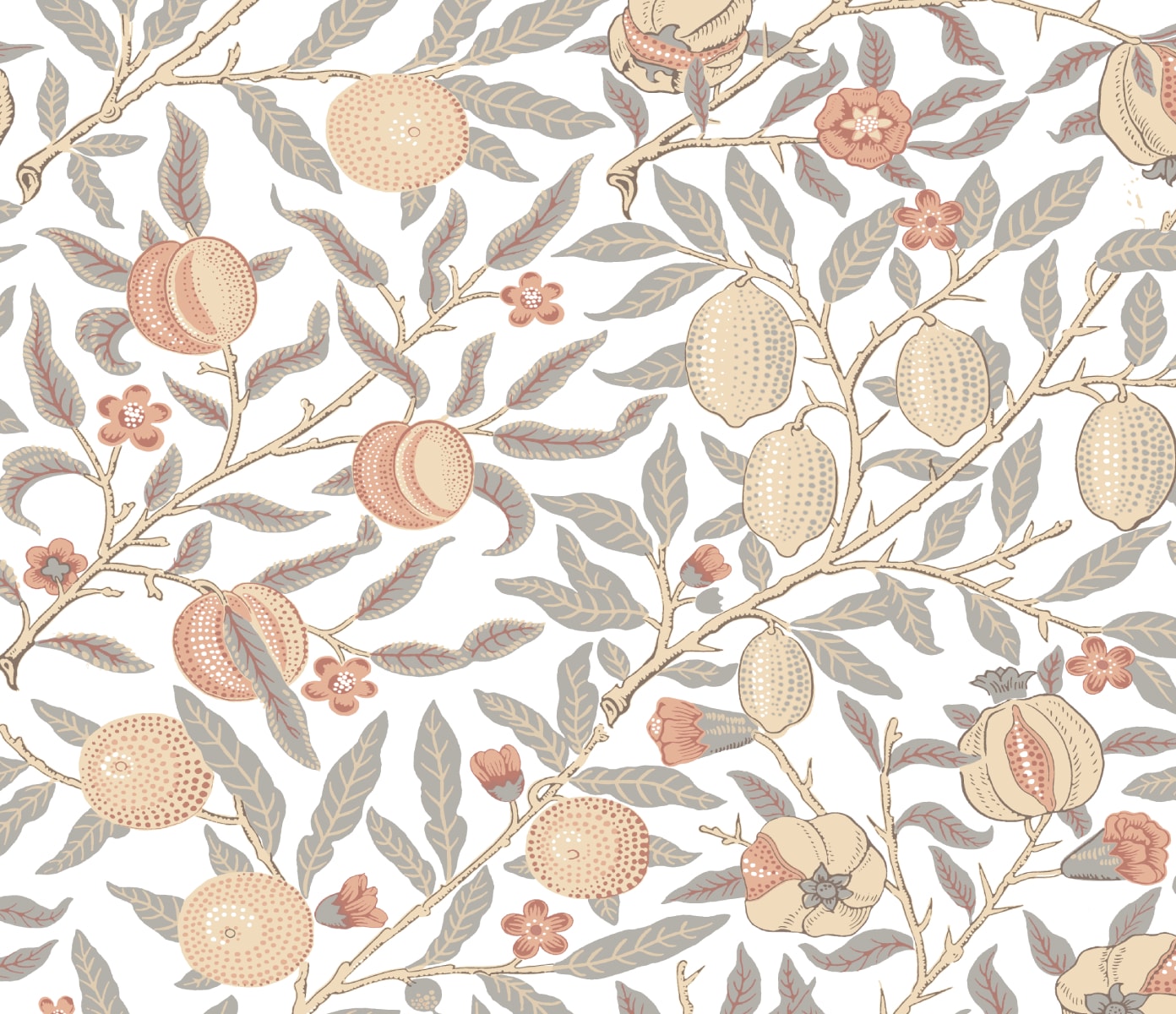 NextWall NW48003 31.35-Sq. Feet Daydream Grey and Melon Vinyl Floral Self-adhesive Peel and Stick Wallpaper