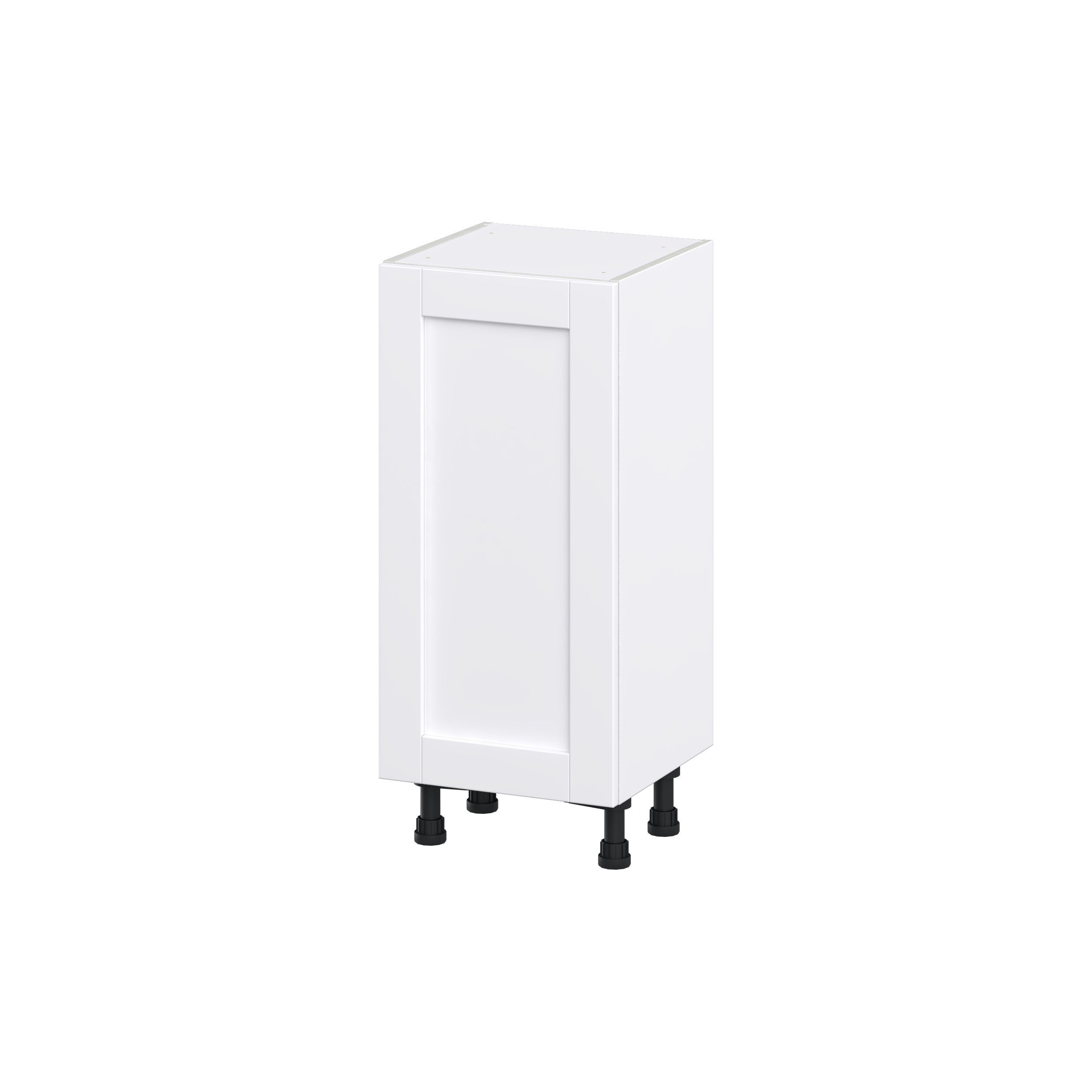 Hugo&Borg Rosemont 9-in W x 34.5-in H x 14-in D Glacier White Base Fully Assembled Cabinet (Flat Panel Shaker Door Style)