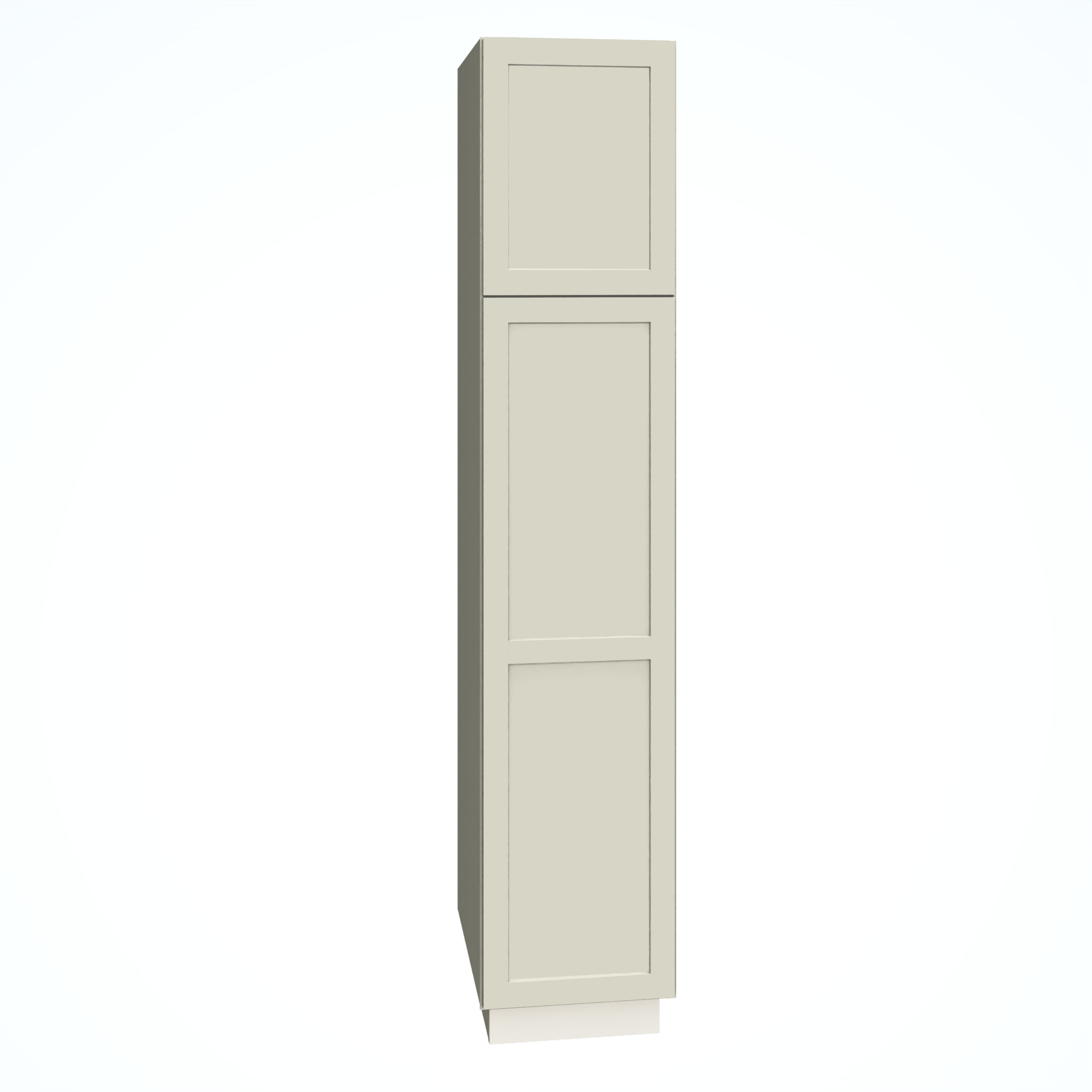 Diamond Express 61D-U189624R Jamestown 18-in W x 96-in H x 24-in D Icy Avalanche Pantry Fully assembled Plywood Cabinet (Recessed Panel Shaker)