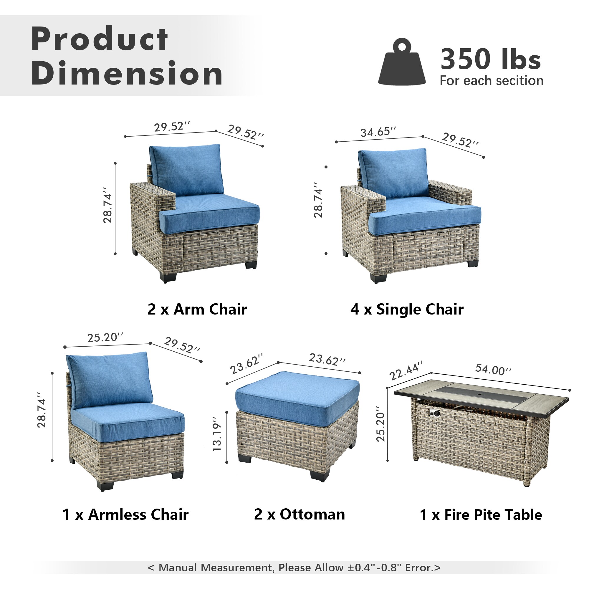 ALTRIGUS 6L-CFP8504-TBS510-AL Patio-Conversation-Sets - View #3
