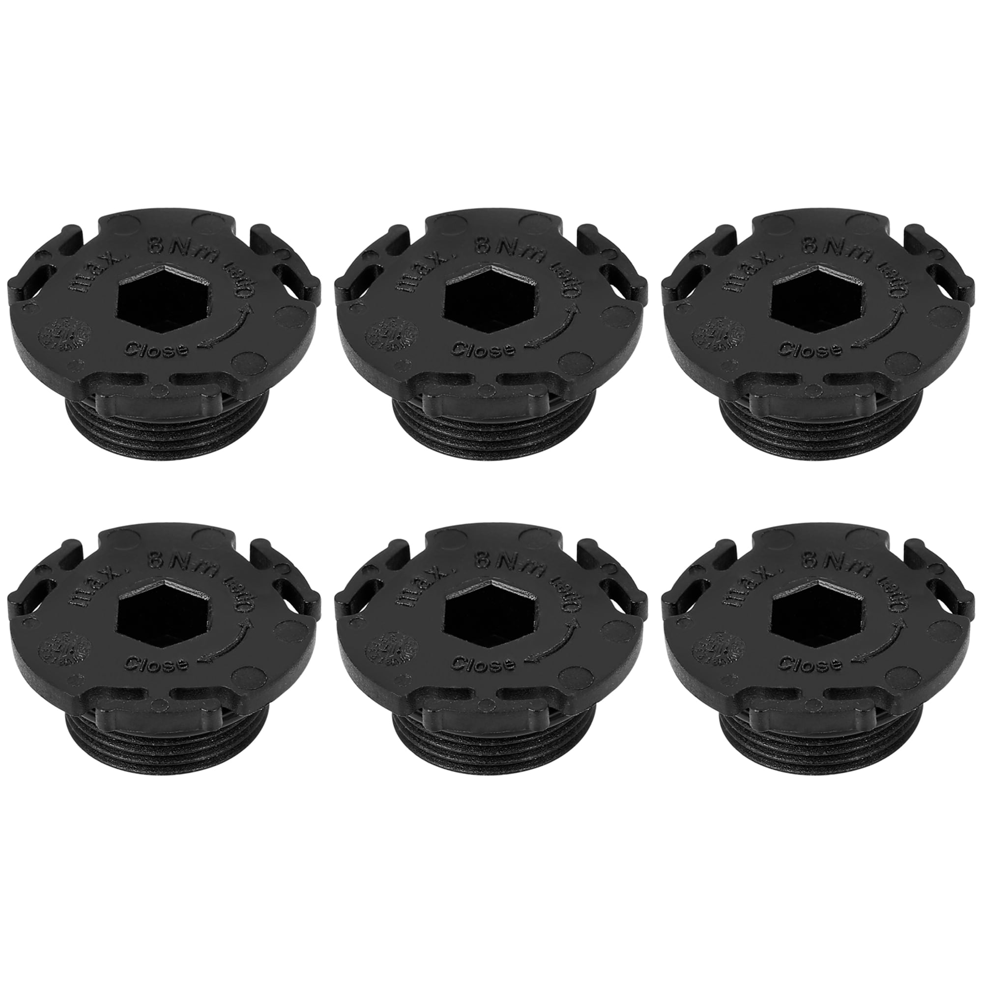Unique Bargains 6pcs ABS Car Engine Oil Drain Plug Replacement 11137605018 #S25120203UX2943