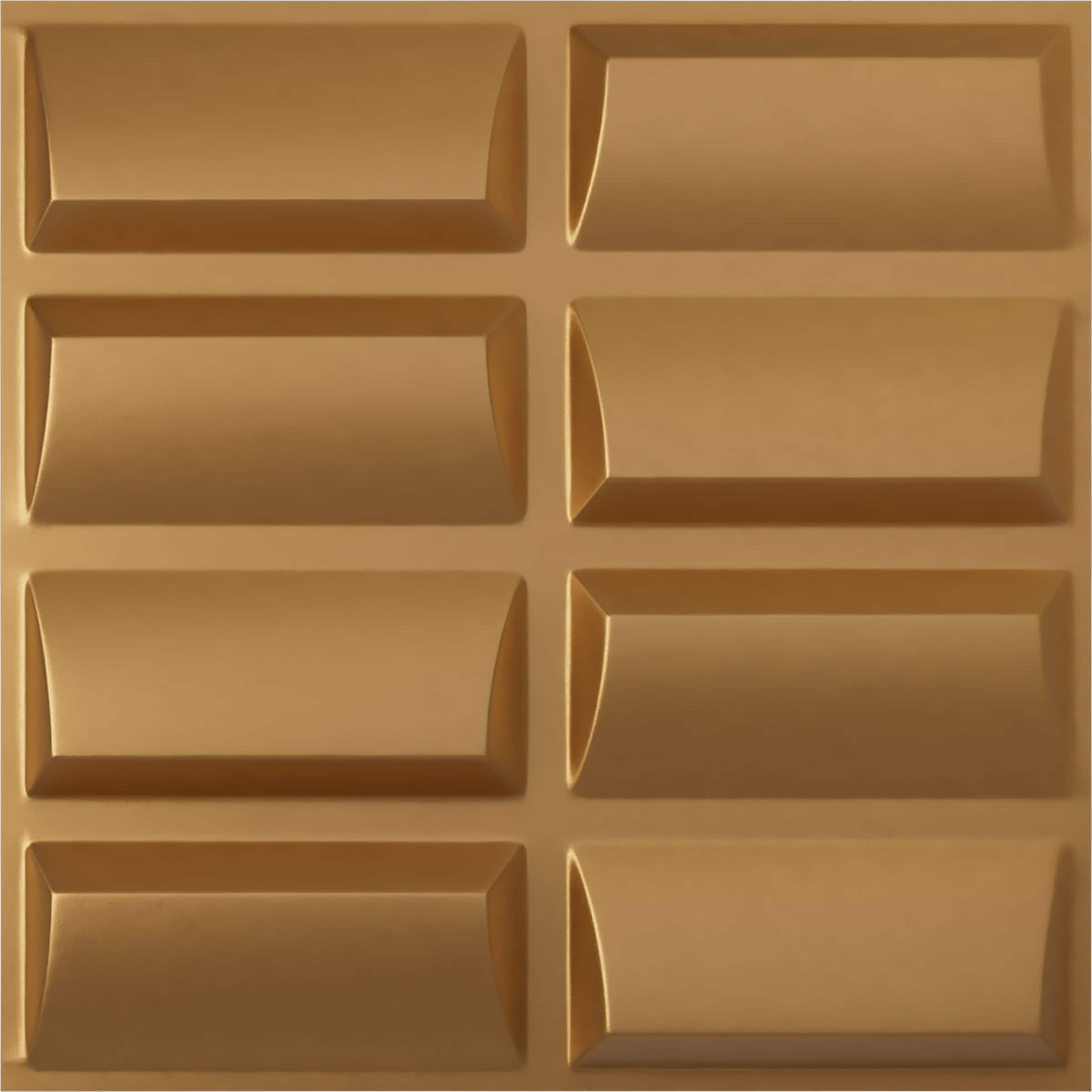 Ekena Millwork WP20X20RBBGL 19-5/8-in x 19-5/8-in Embossed Paintable/Stainable Gold PVC Wall Panel (