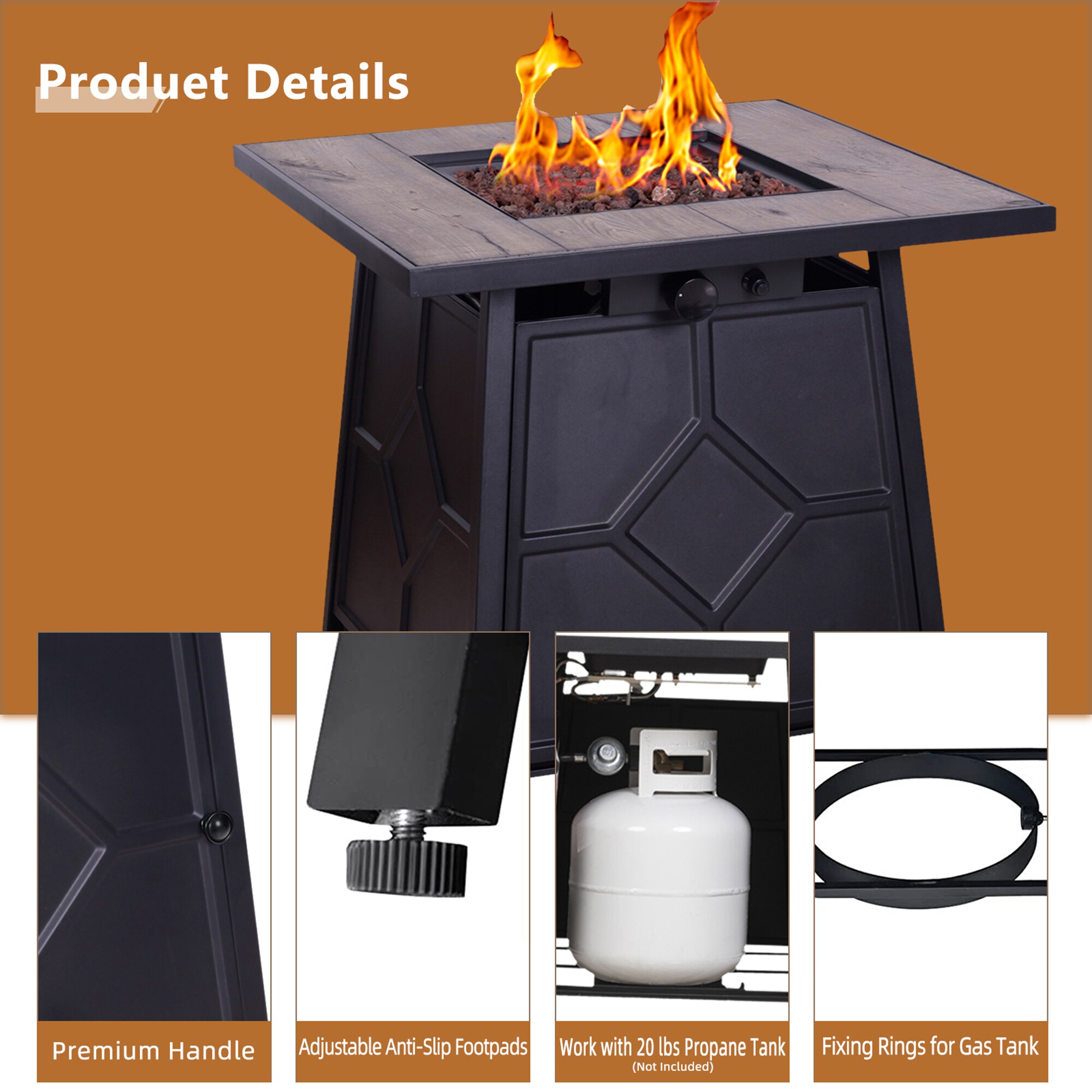 Bybafun YA6400001 Outdoor-Gas-Firepits - View #11