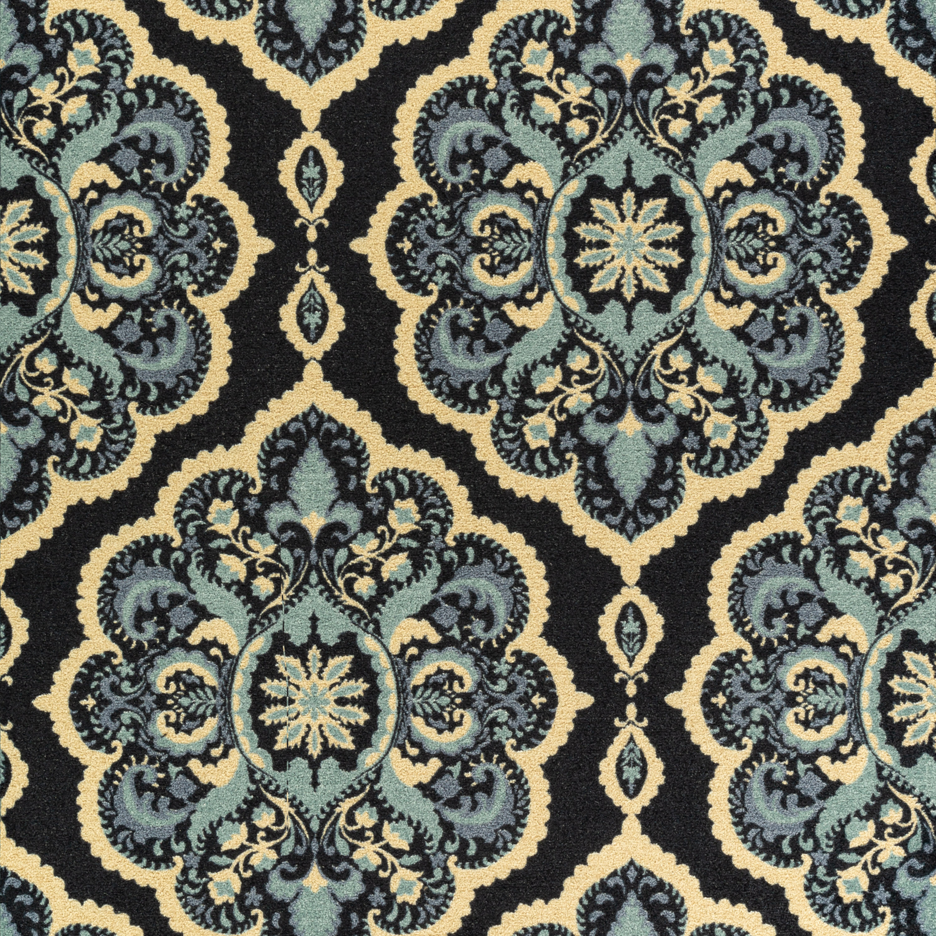 Maples Rugs 2 X 3 (ft) Blue Indoor Medallion Persian Machine Washable ...