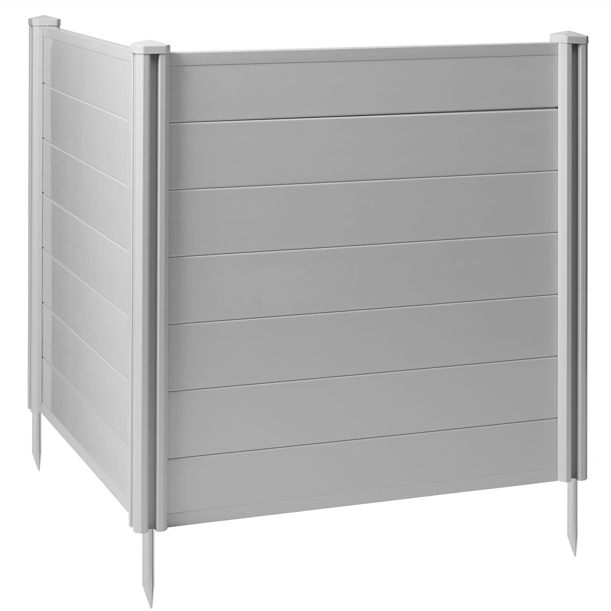 Casafield PAT-ENC-A92-H42G 42 x 42-in Privacy Screen Vinyl Fence Panel for AC / Trash - Gray
