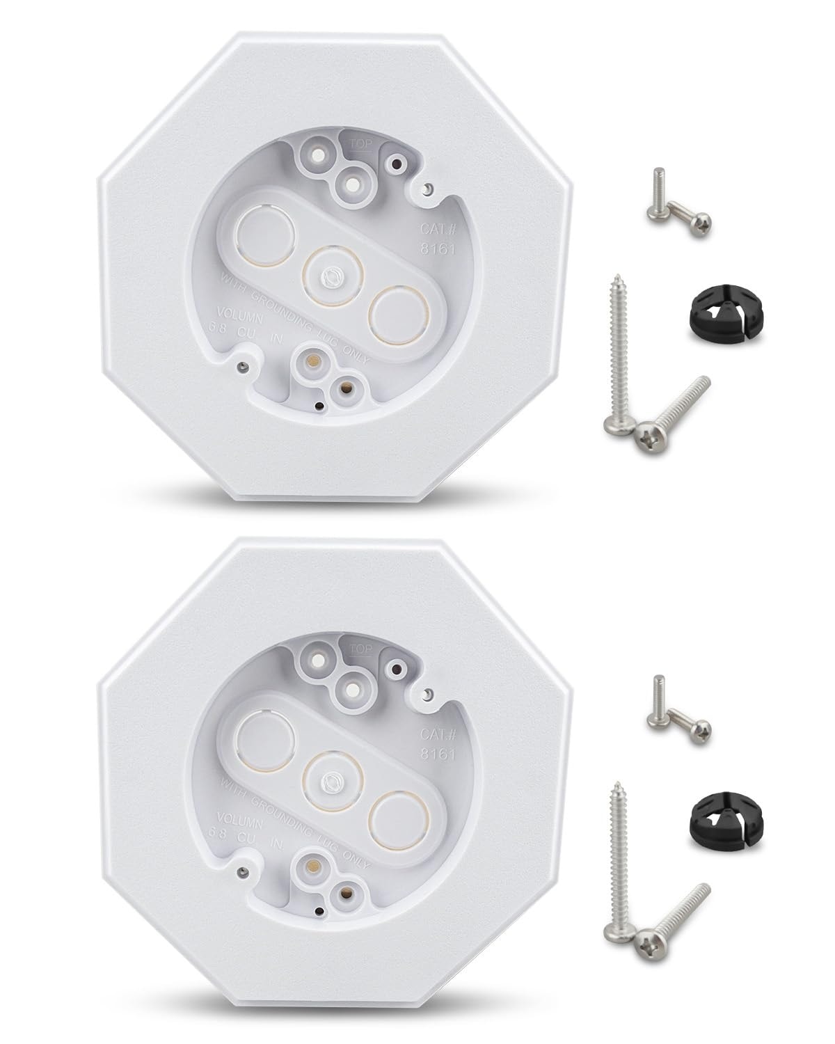 Etokfoks 2 Set Vertical Siding Lamp Mounting Kit Octagon 6 61 by 6 61 ...