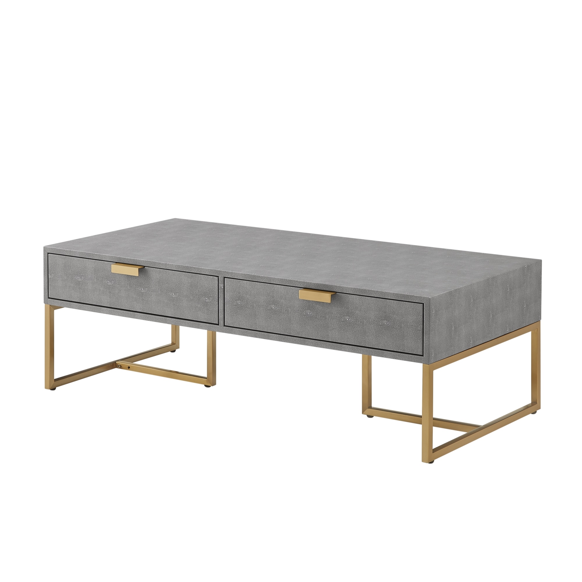Nicole Miller NCT407-01GG-LS Landan Grey MDF Modern Coffee Table with Storage