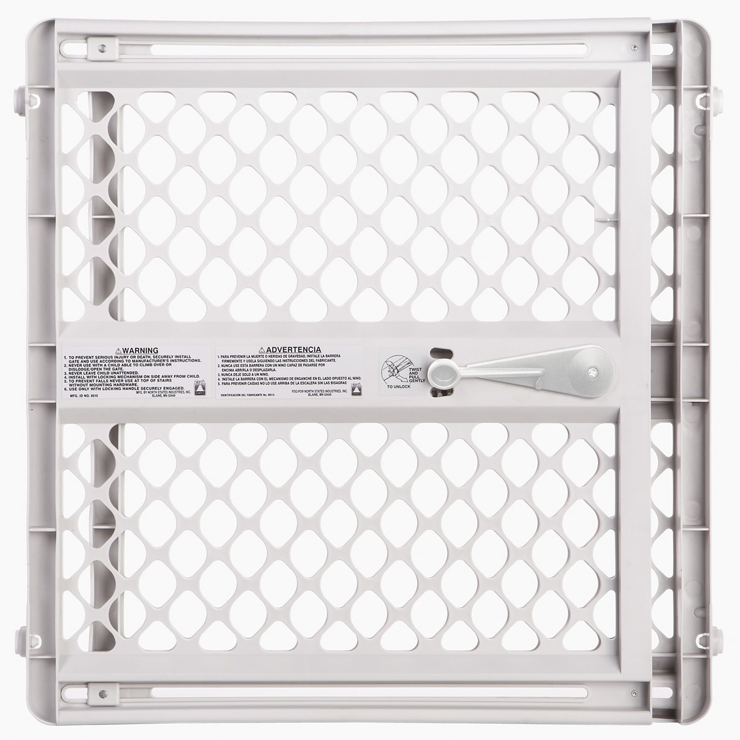 Plastic baby outlet gate with door