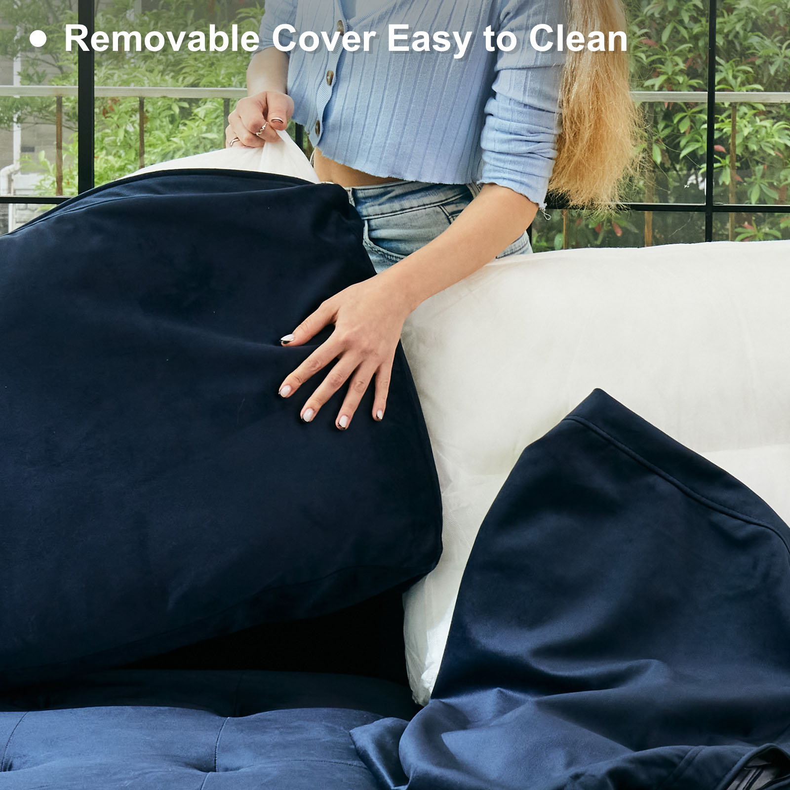 Belffin BF067-AG-BLUE futons - View #7