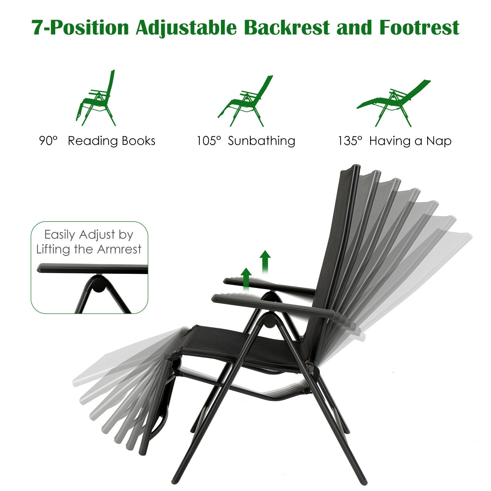 Forclover HBV-0100GR Patio-Chairs - View #5