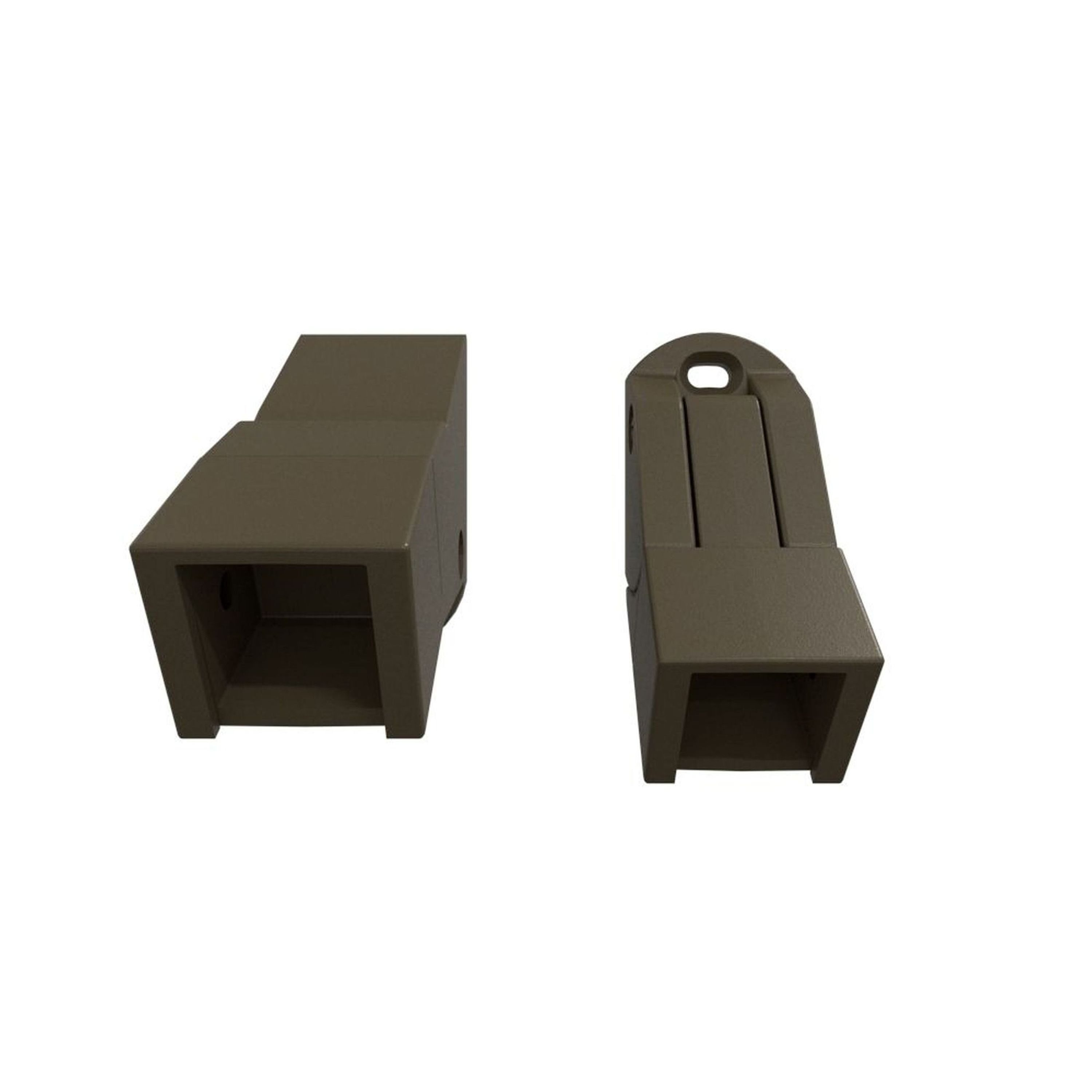 Fortress Building Products 53504066 7-in x 6.5-in Antique Bronze Steel Rail bracket 4 -Pack