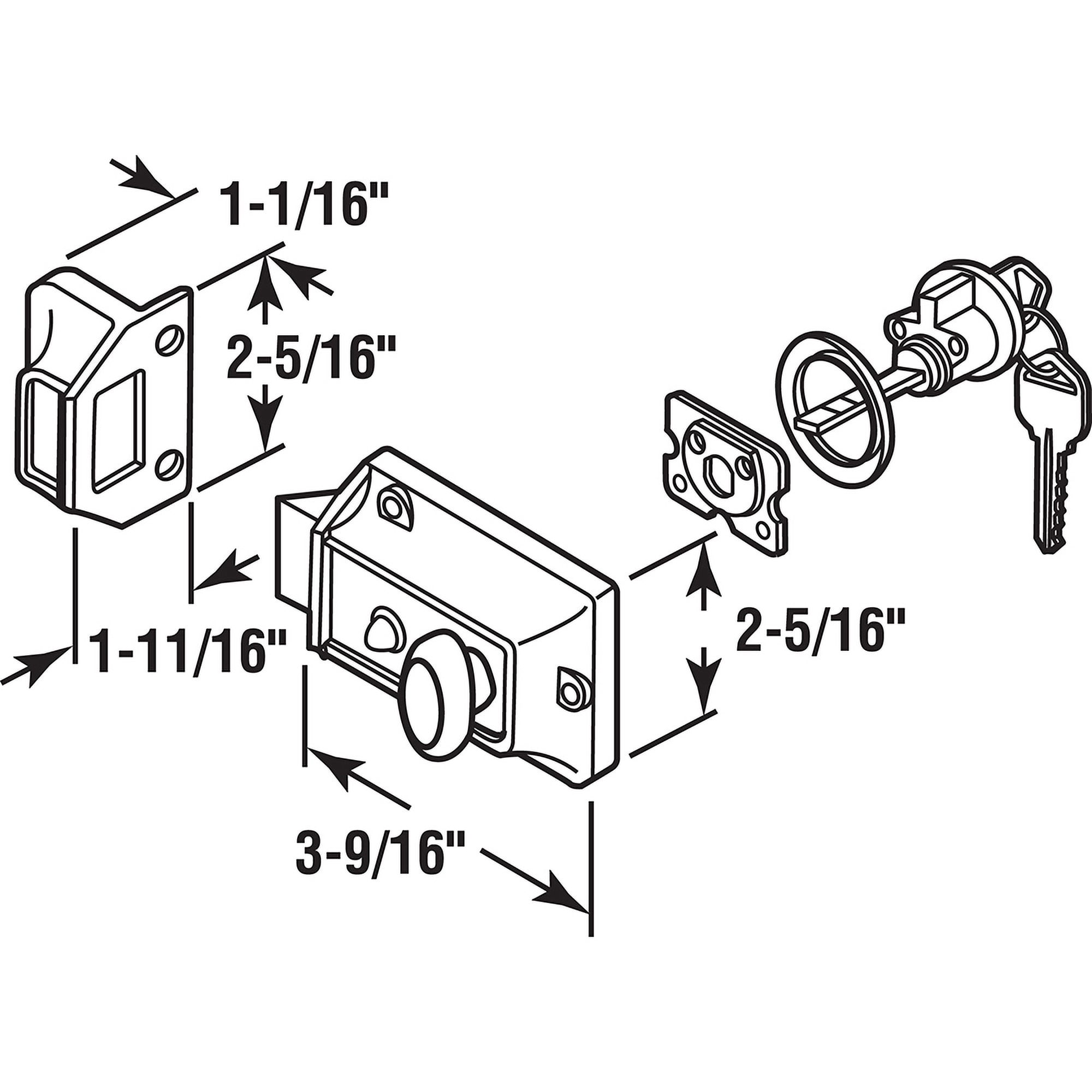 RELIABILT U 9967-L latchbolts - View #2