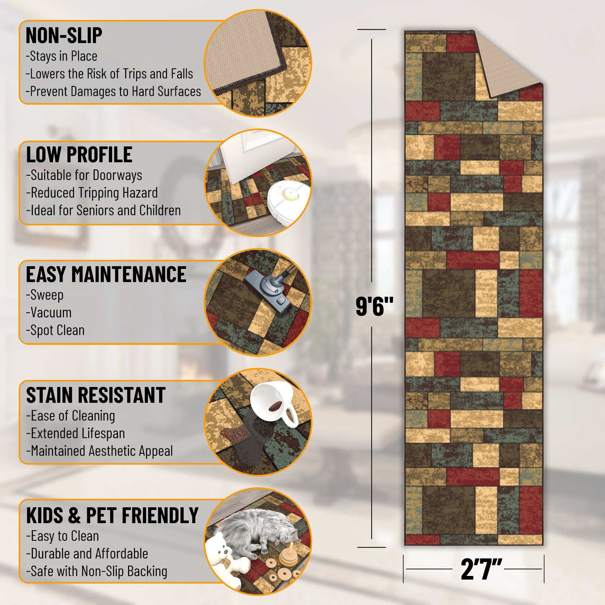 Ottomanson CLS3309-3X10 rugs - View #3