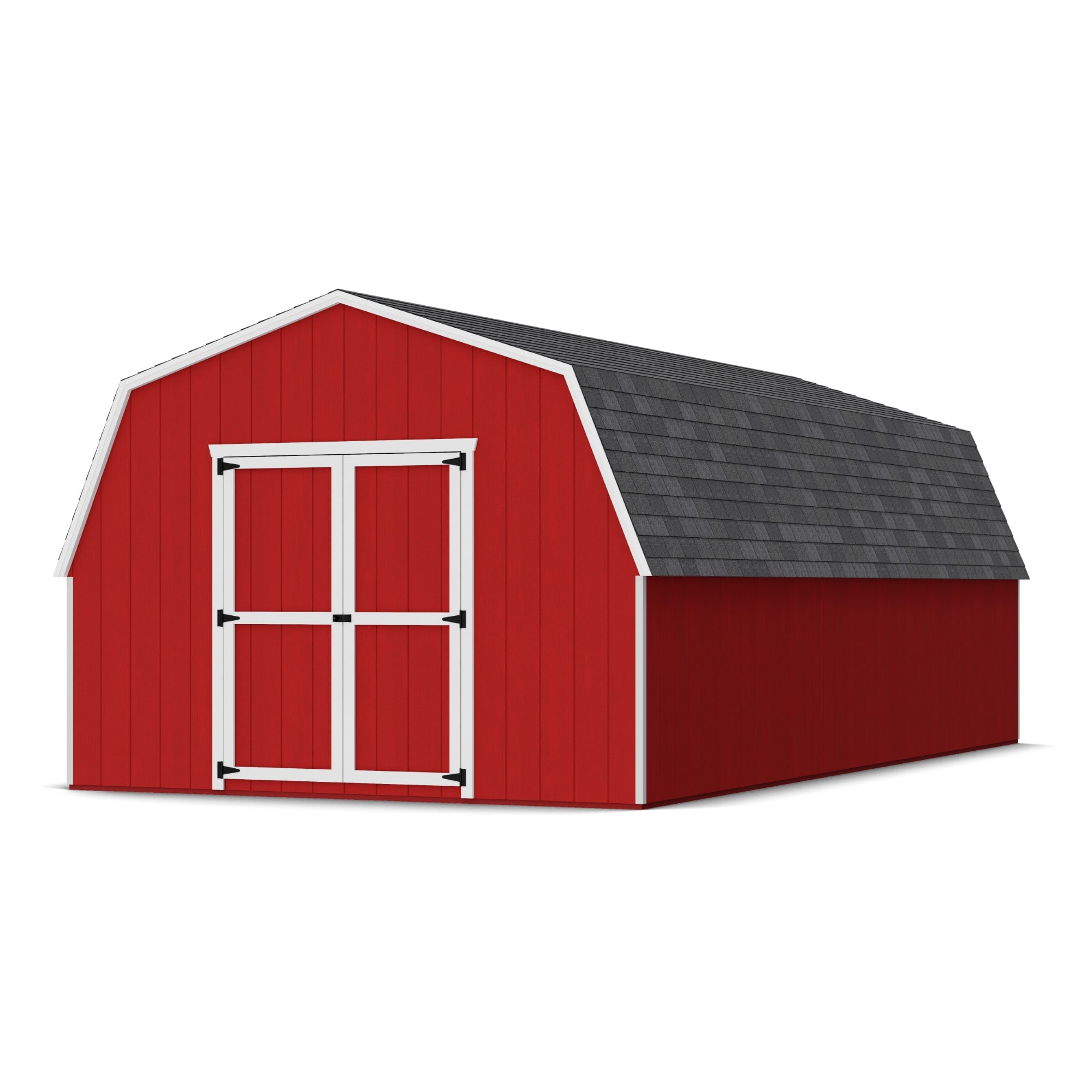 Little Cottage Co 12X24 VGB-4-PC-FK Value Gambrel Barn 12-ft x 24-ft Gambrel Style Wood Outdoor Storage Shed with 2 Doors