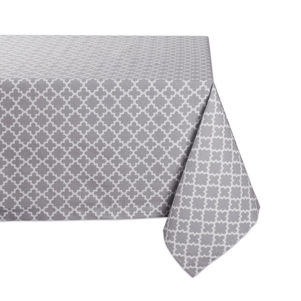 DII CAMZ10486 Gray Tablecloth