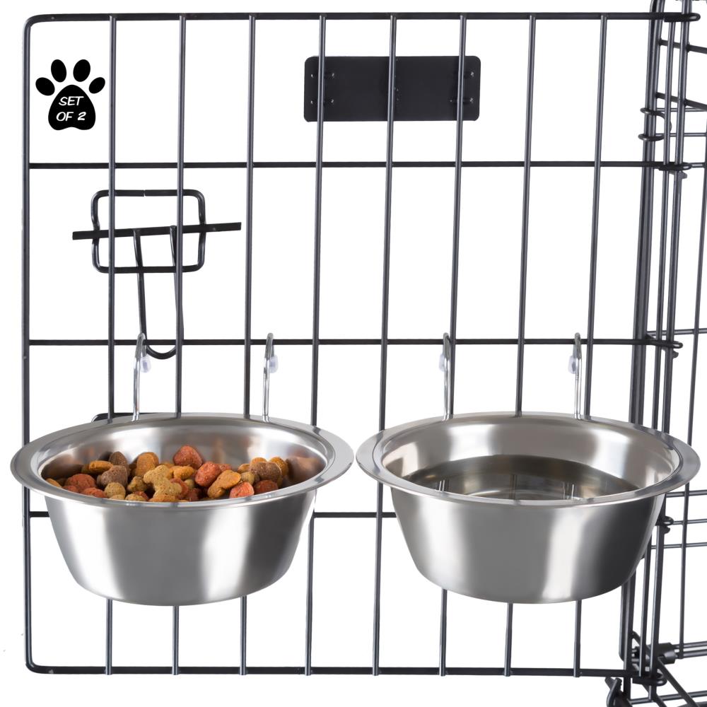 Little Giant 416-oz Stainless Steel Dog Water Bowl (2 Bowls) in the Food & Water  Bowls department at