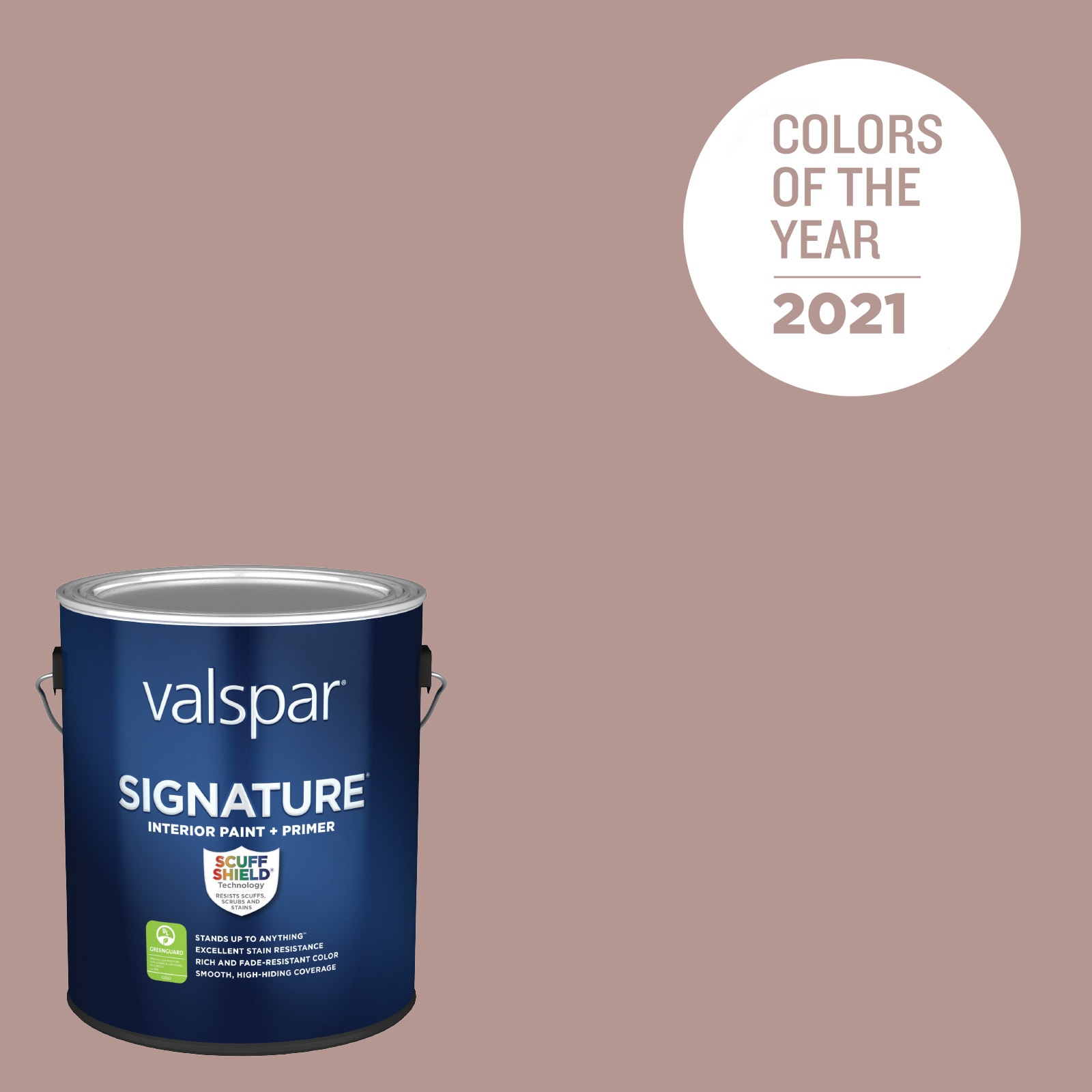 Valspar Signature Satin Heirloom Red 1010-3 Latex Interior Paint + Primer  (1-Gallon) at