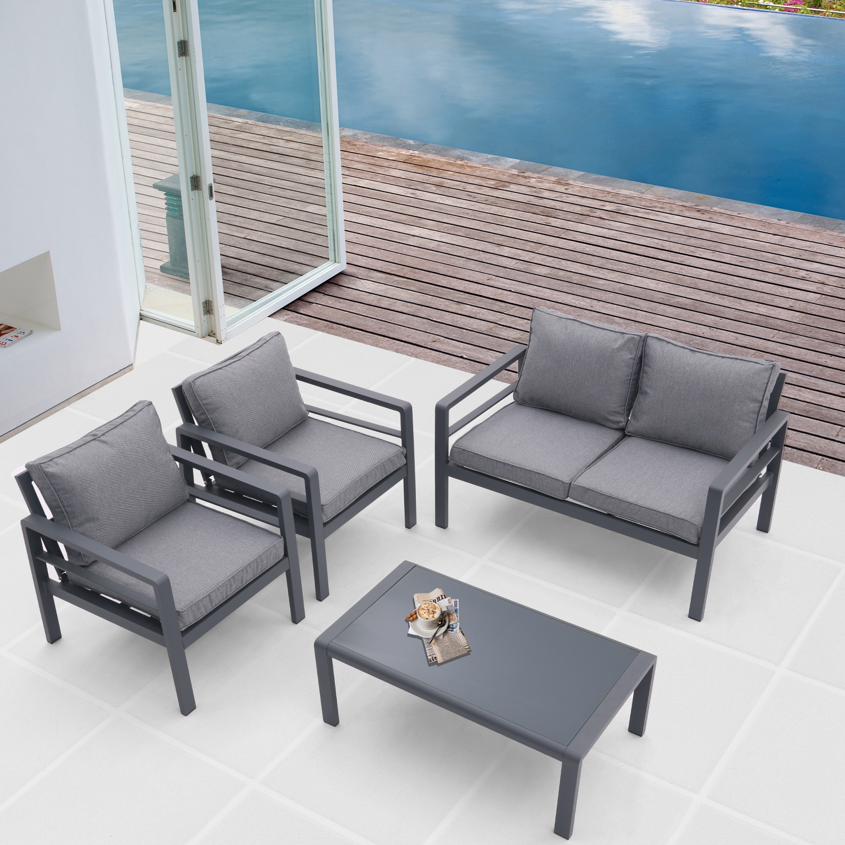 Damerin N7CS09 Patio-Conversation-Sets - View #2