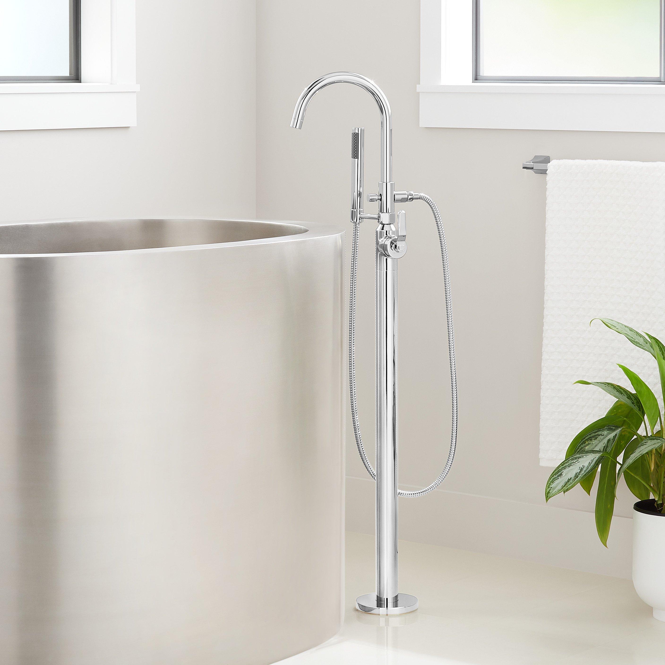 Signature Hardware 477068 Chrome Bathtub Spout With Diverter