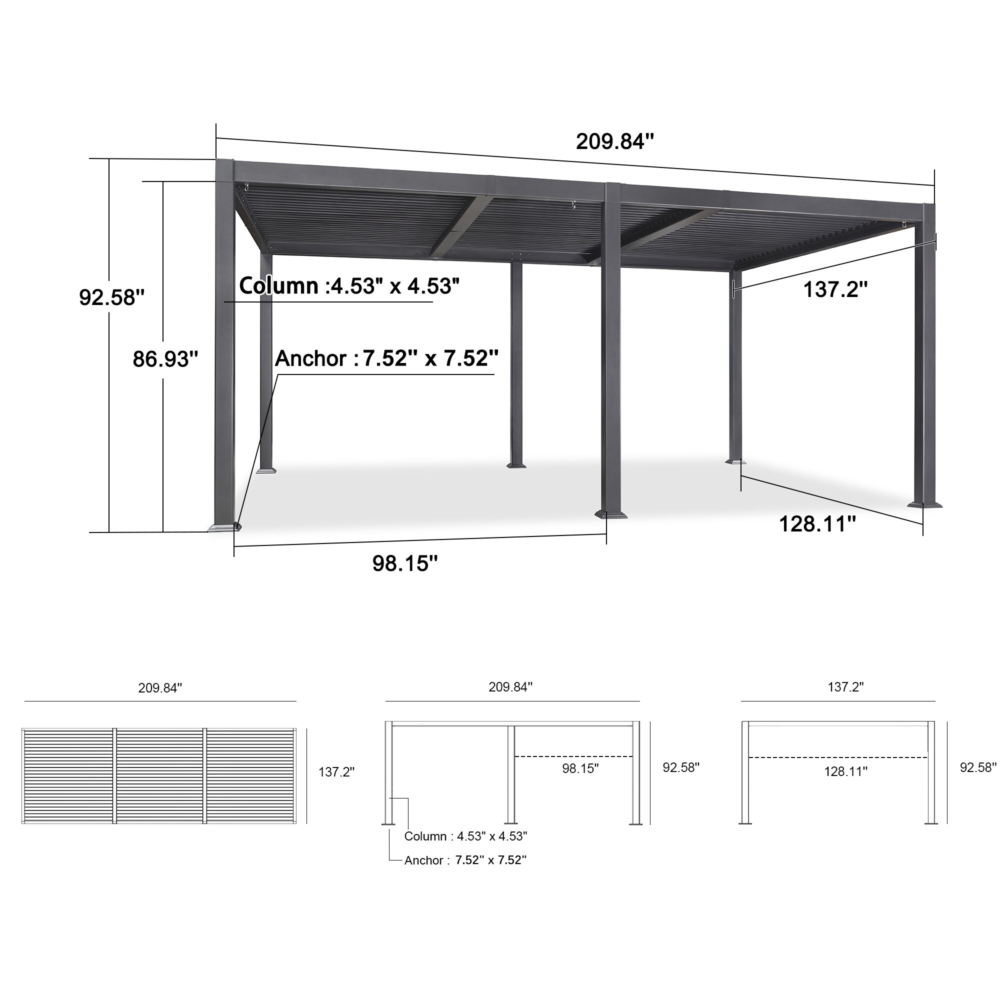 PURPLE LEAF LS05KSPRG1118-1 Pergolas-2 - View #10