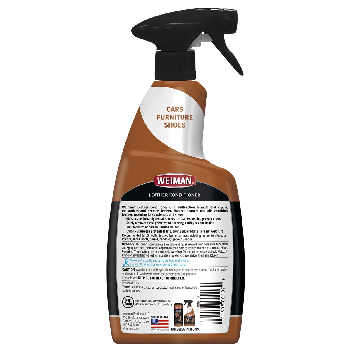 Sprayway Auto Leather Cleaner & Conditioner - Automotive Cleaning Products