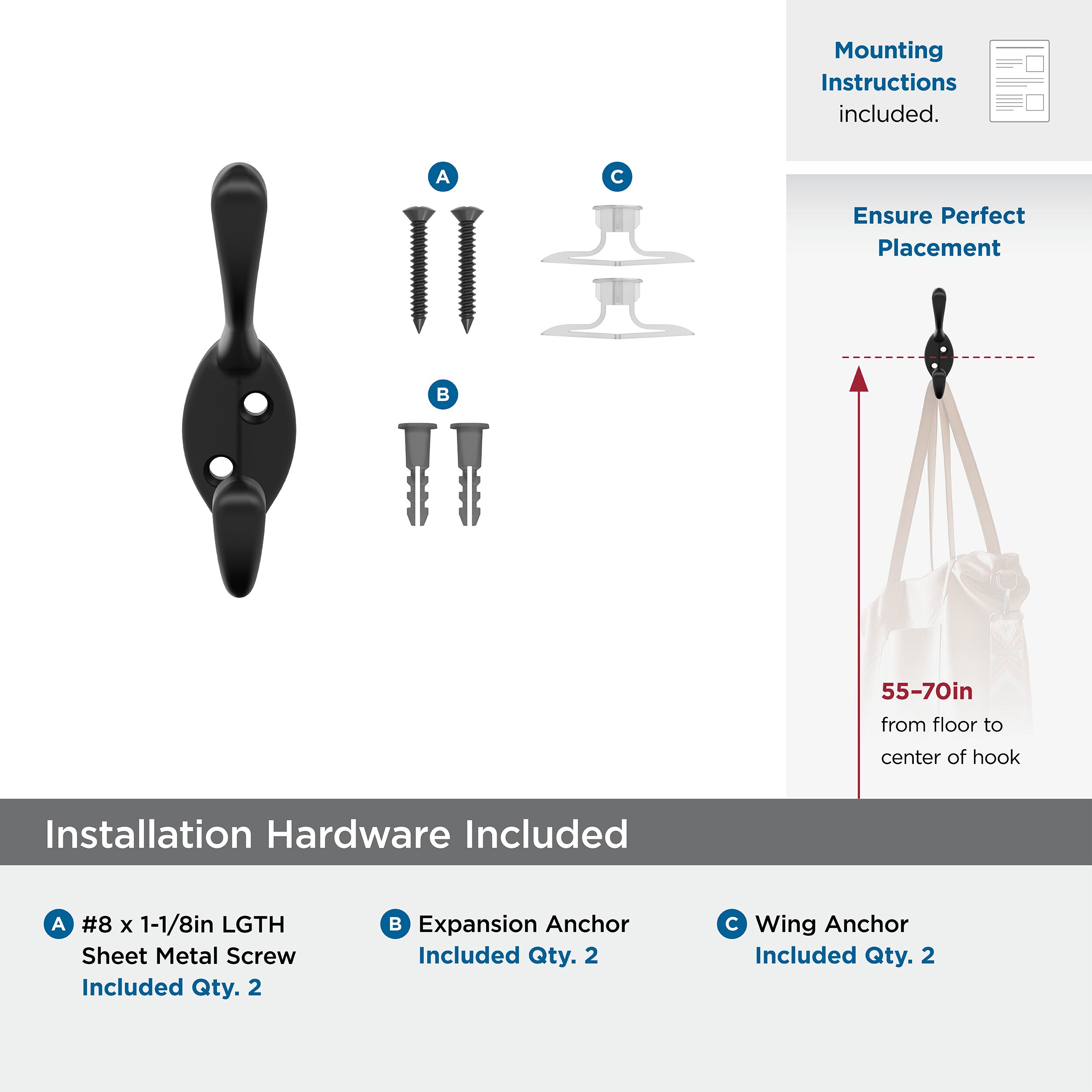Amerock H55451MB Decorative-Wall-Hooks - View #8