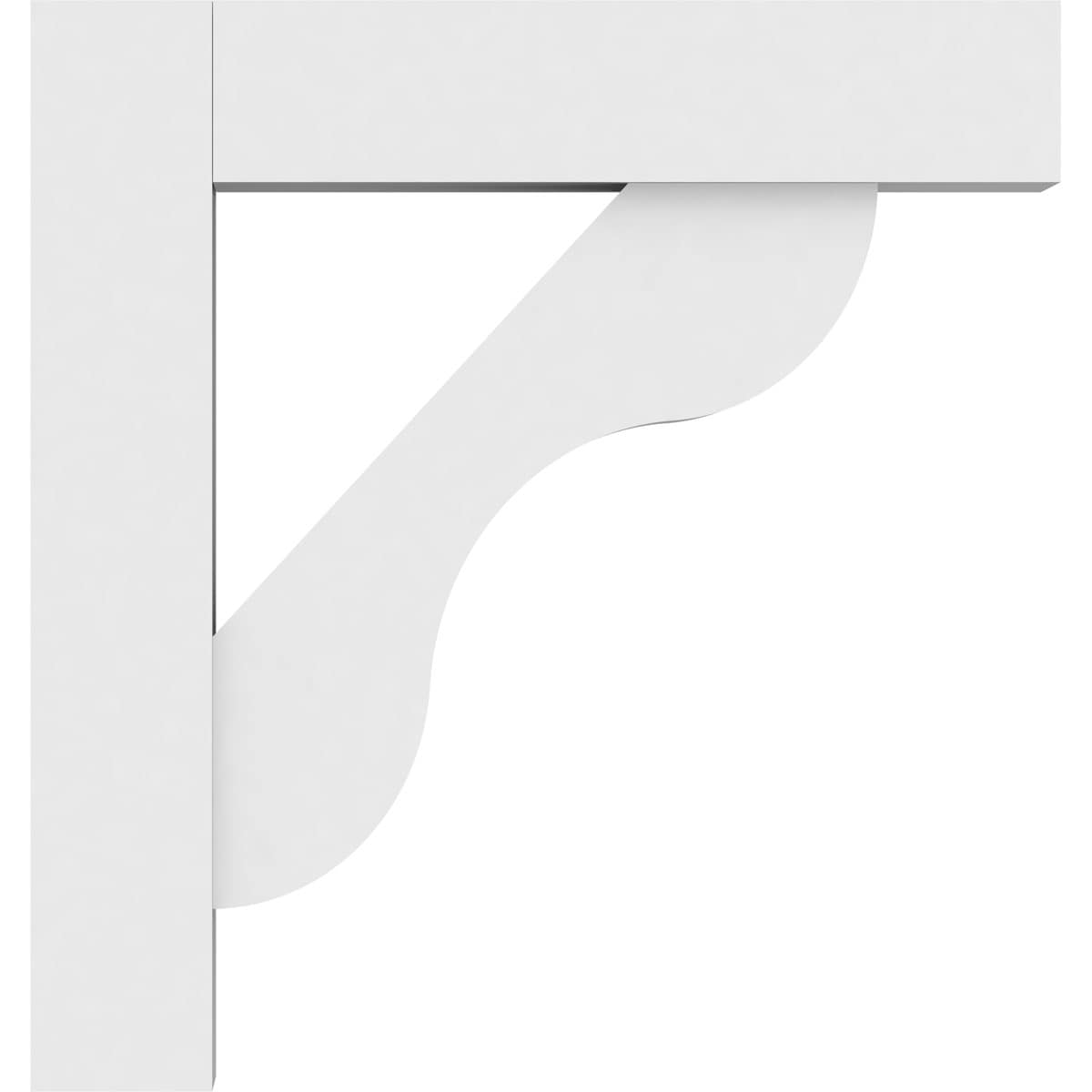 Ekena Millwork BKTP03X18X18CAR05 Exterior-Brackets-Braces - View #3
