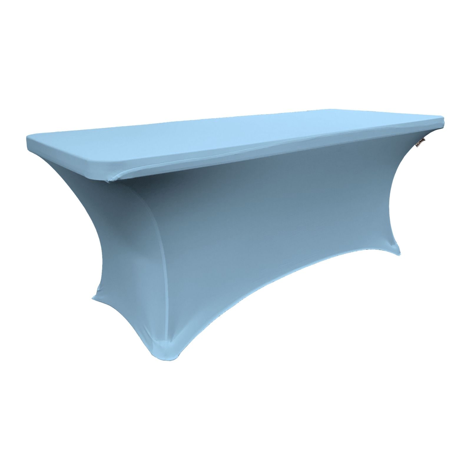 Slickblue Rectangular Spandex Table Cover with Wrinkle Resistant Fabric Fitted Table Cover for Wedding Event and Display - Multiple Sizes and Color Options