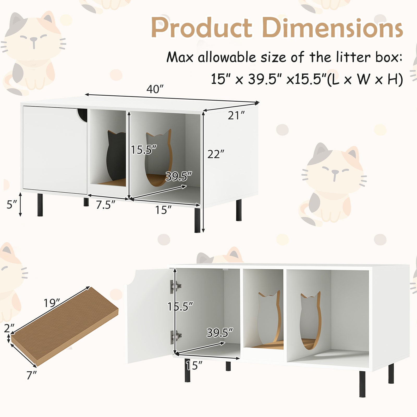Slickblue D-CO-HW93201VP Litter-Boxes - View #8