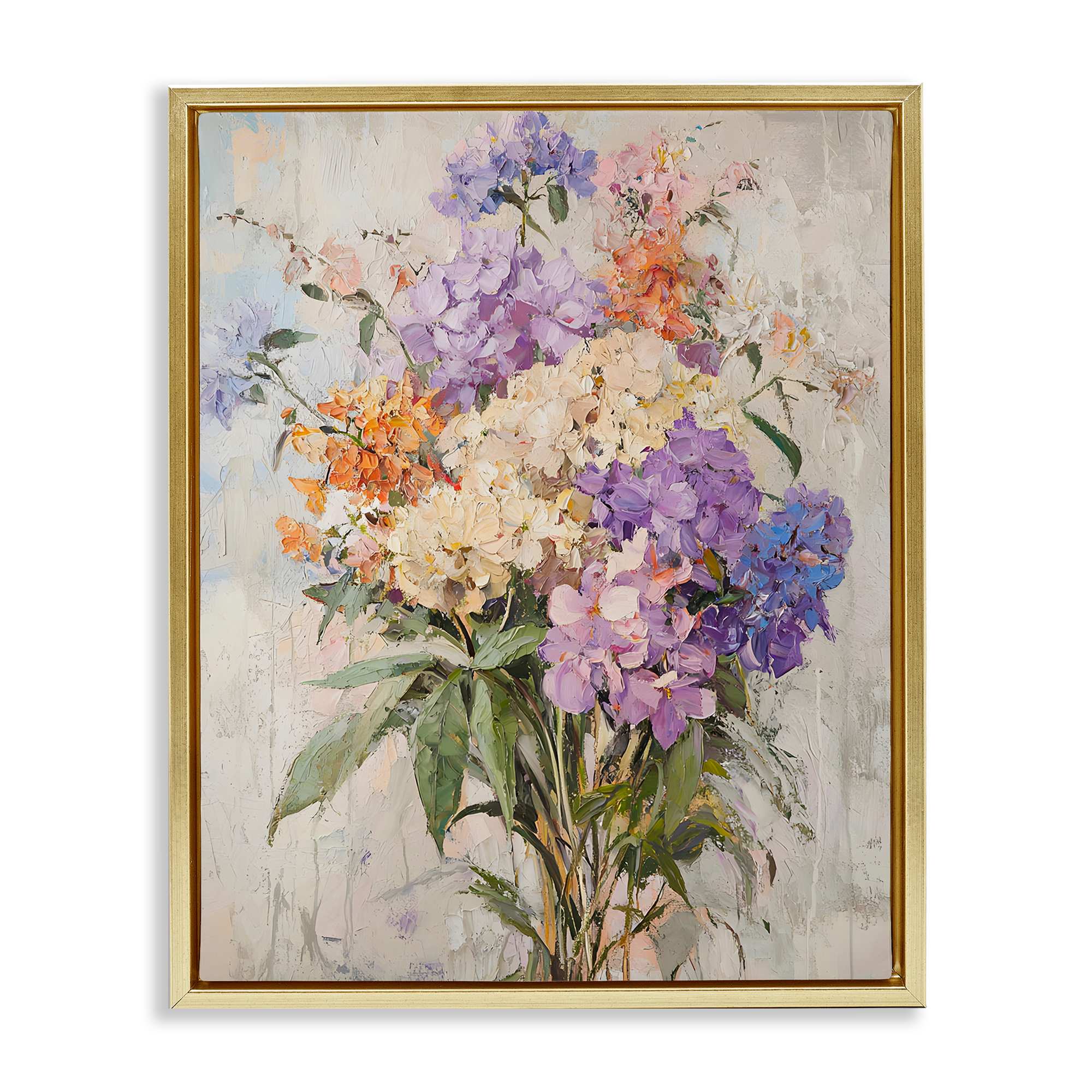 Stupell Industries BT-767-FFG-24X30 Abstract Hydrangea Clusters Floating Frame design by Franklyn Gregory