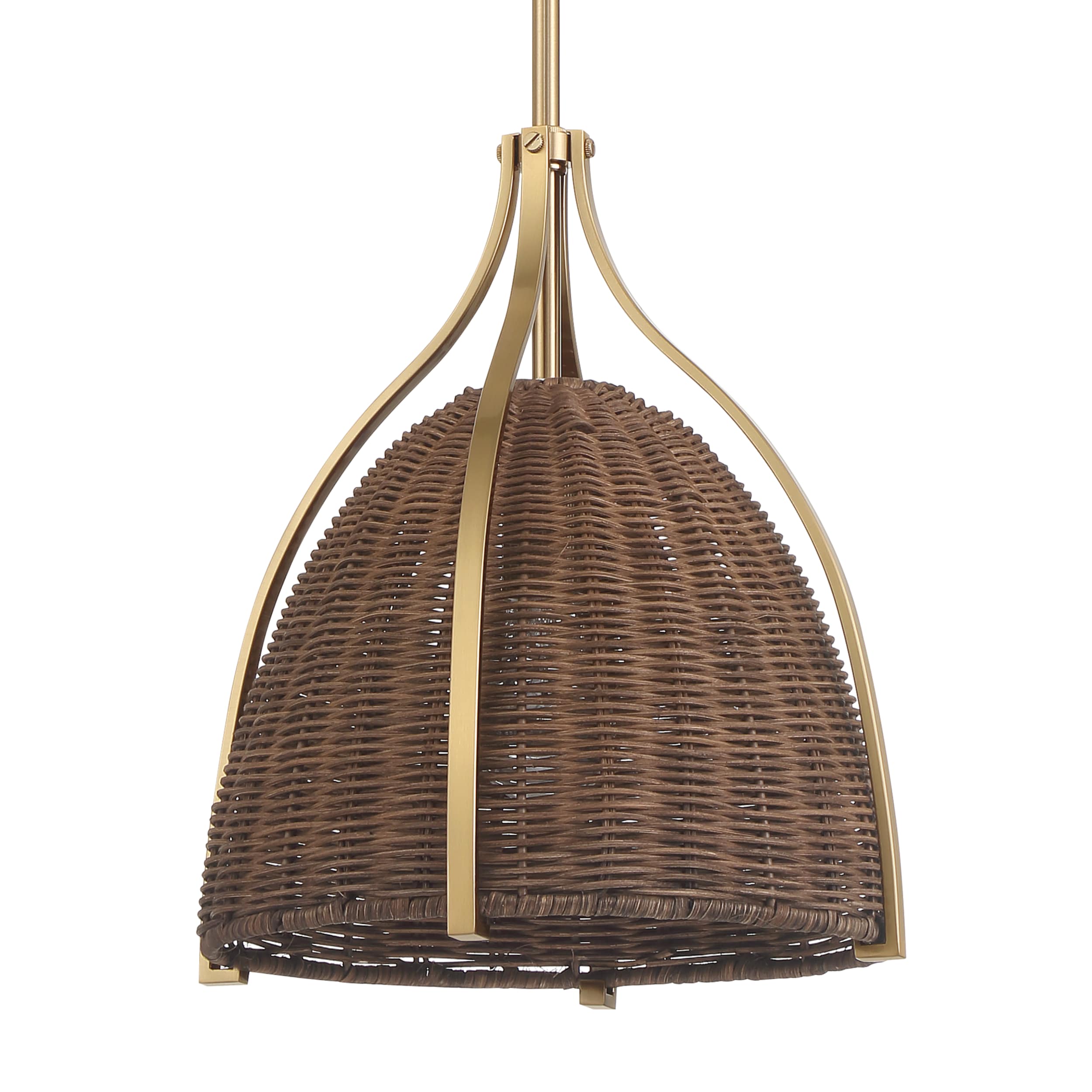 Hunter 48120 Arcelia 1 -Light Altruas Gold Modern/contemporary Bell Mini Hanging Pendant light