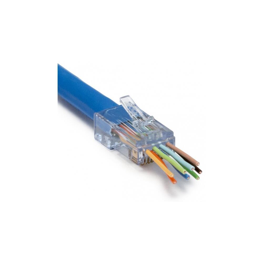  TCNCD376996 Platinum Tools PLAT-202038J ezEX38 RJ45 Connectors for Cat 5, 5e and 6 Cables- Pack of 100