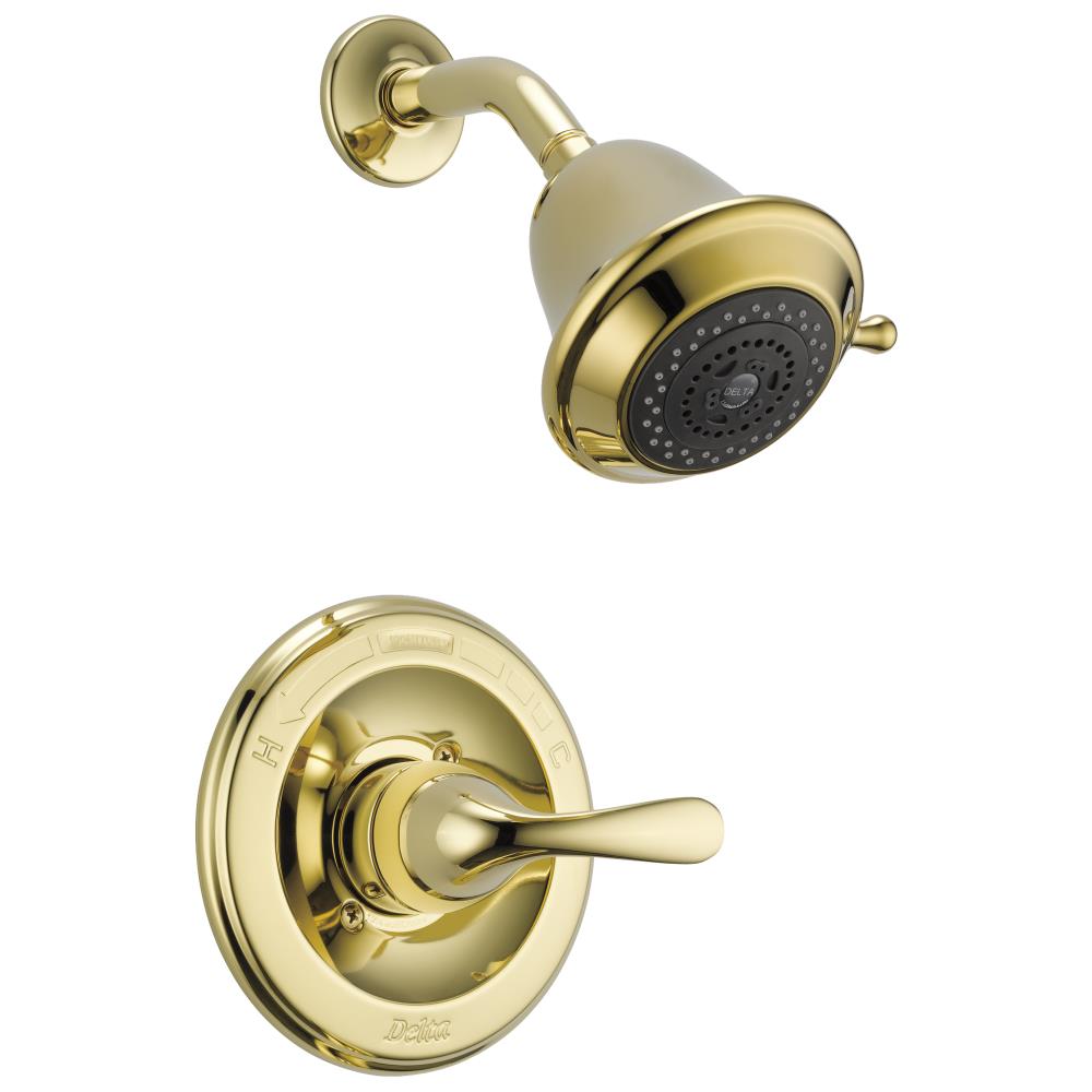 Delta T13220-PBSHCCER Polished Brass 1-handle Multi-function Shower Faucet
