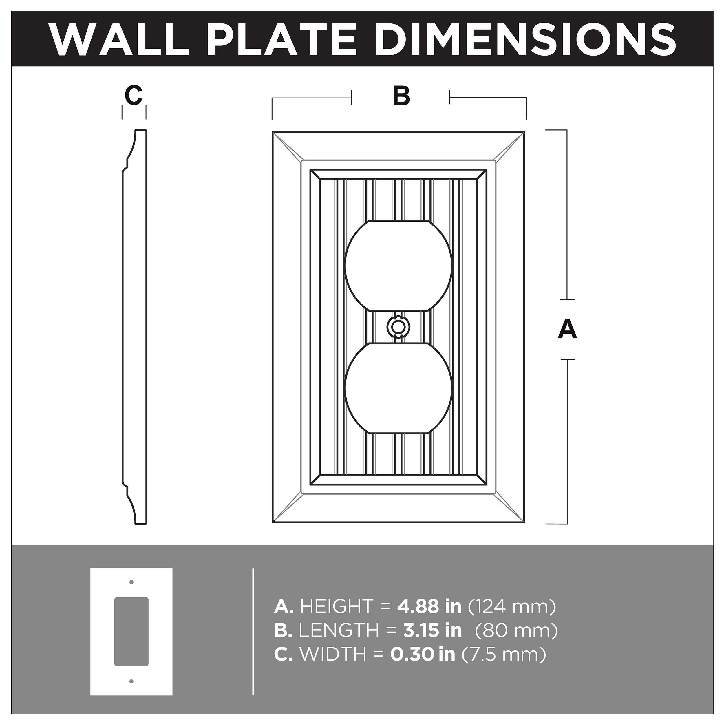 allen + roth W37231-PW-KT Electrical-Wall-Plates - View #8