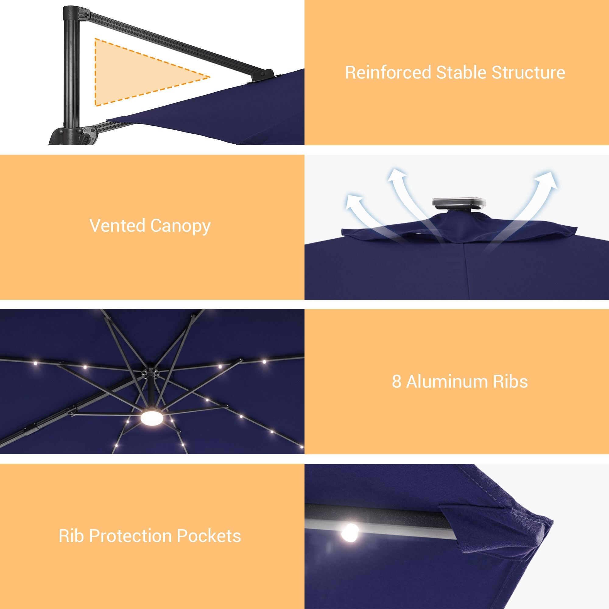 Sonkuki SD-MN335BL-LED Umbrellas-2 - View #3