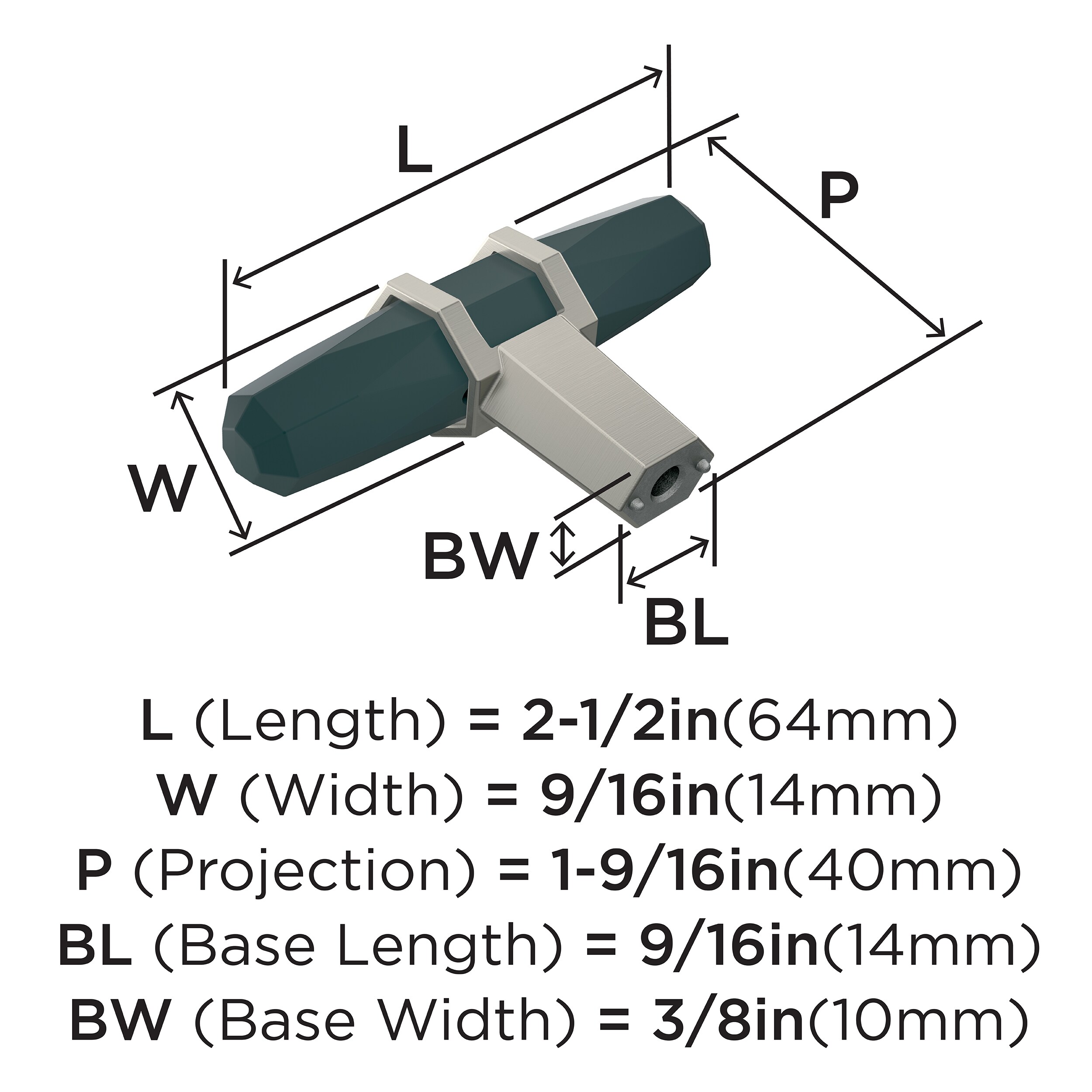Amerock BP36647BBRG10 Cabinet-Knobs - View #4