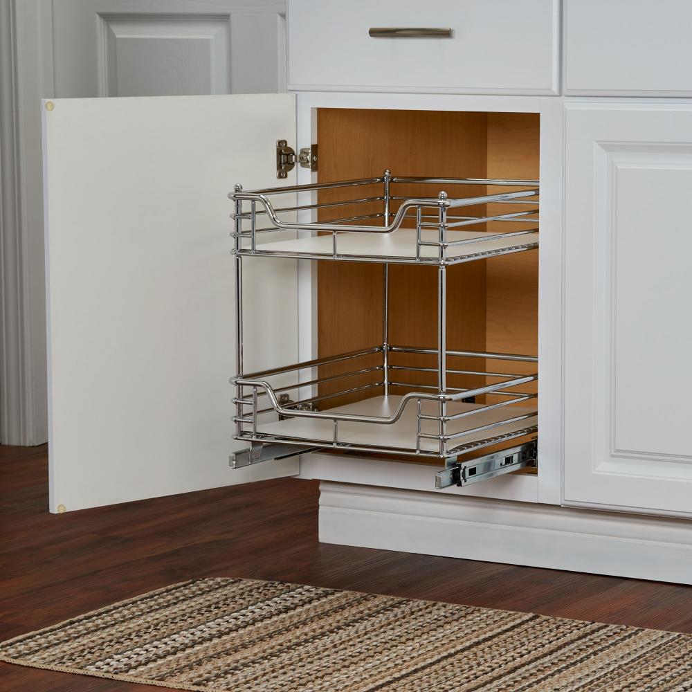  Household Essentials 2 Tier Pull Out Cabinet Organizer